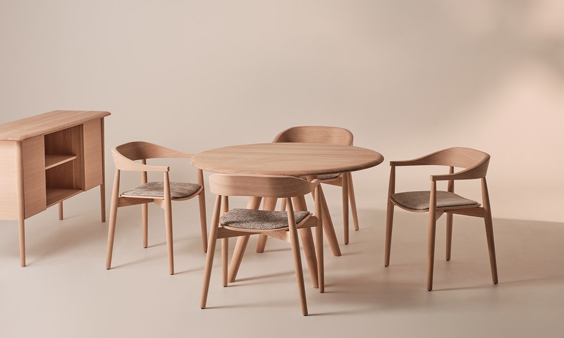 Bermex Dining Table Set OAK #006