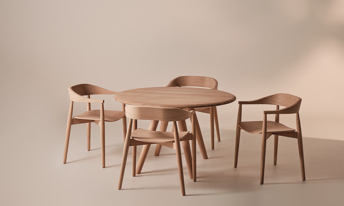 Bermex Dining Table Set OAK #007