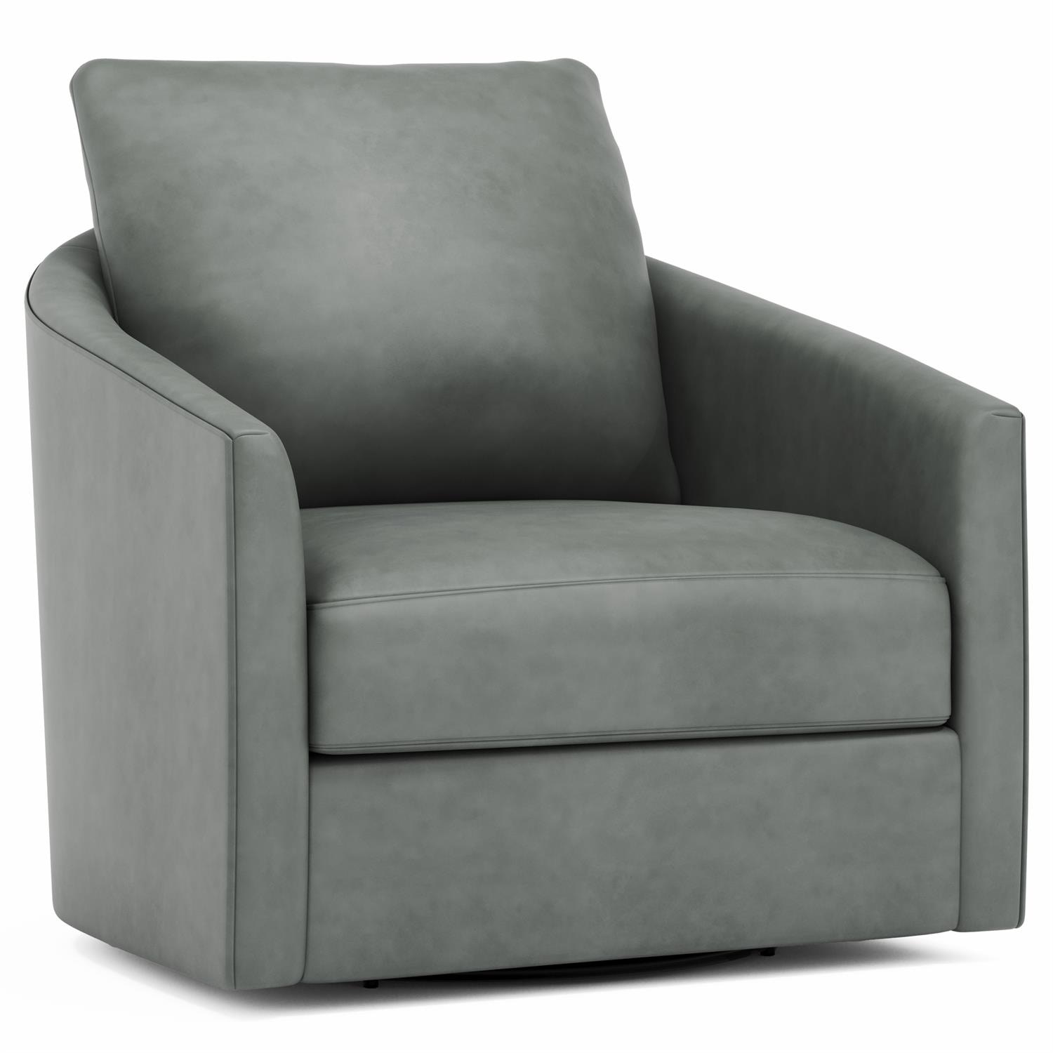 Bernhardt Interiors N902SLQ Living Room Astoria Leather Swivel Chair