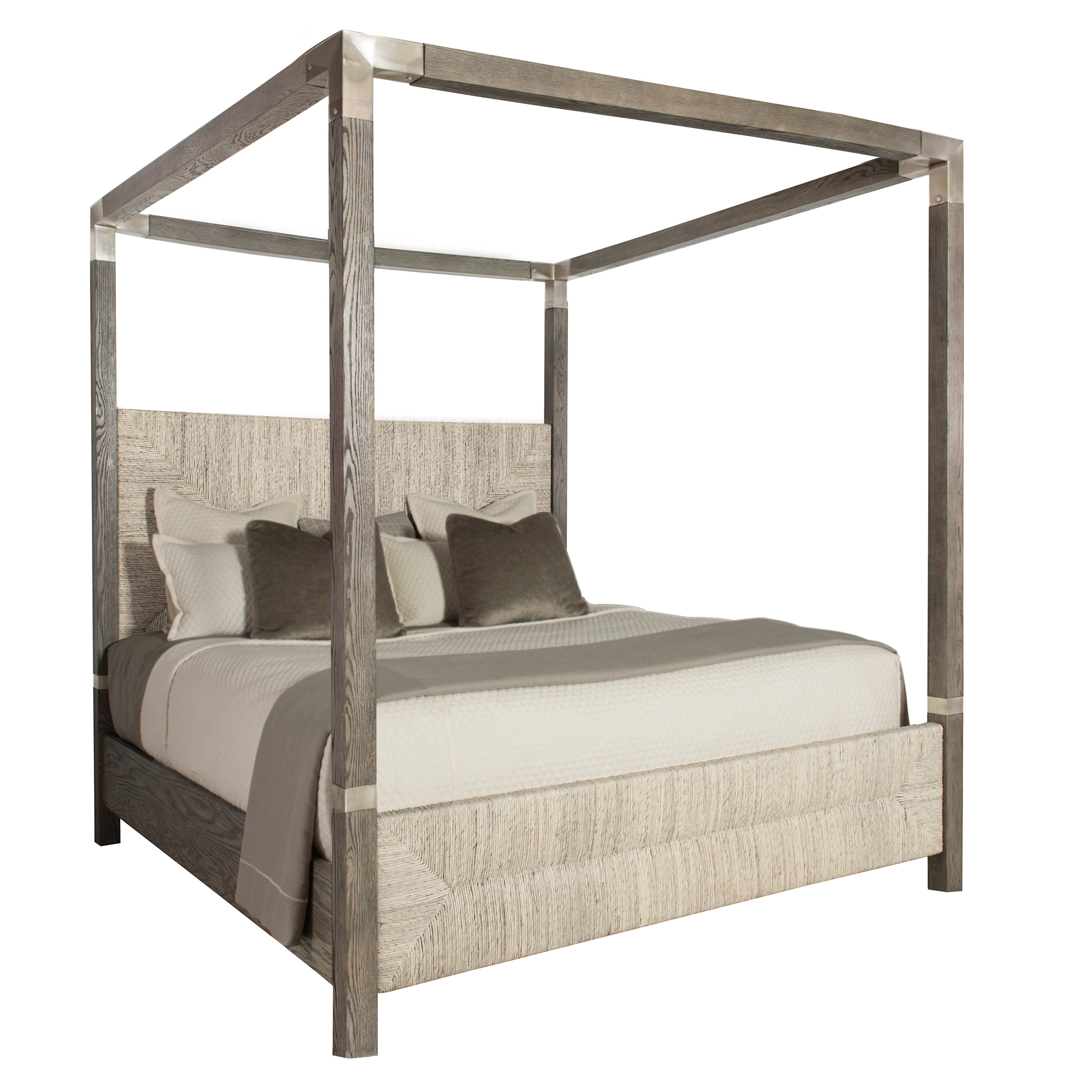 Bernhardt Interiors Palma King Canopy Bed 369HF59, 369MTL, 369P59, 369R59