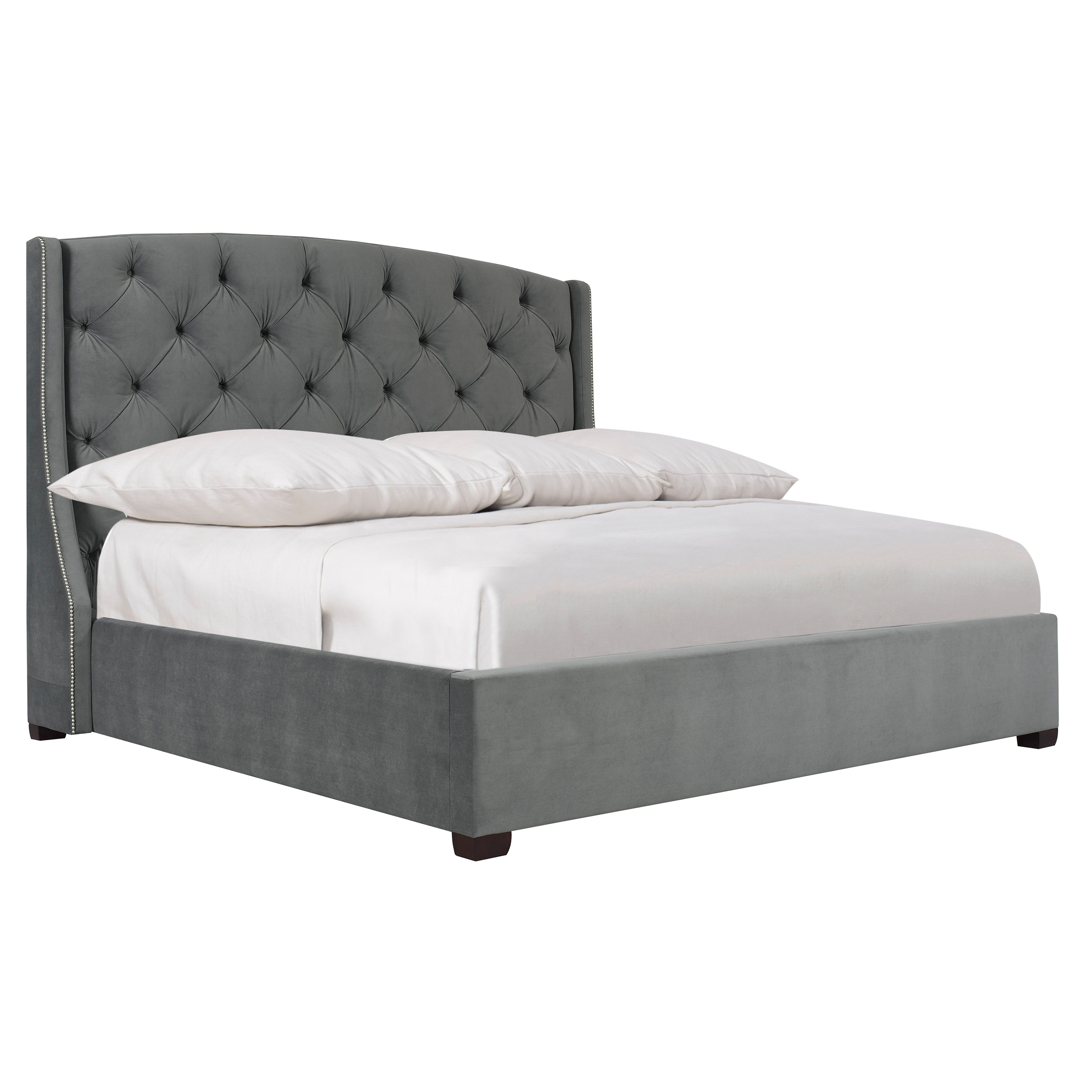 Bernhardt Interiors Jordan King Fabric Shelter Bed 758FR76, 758H76