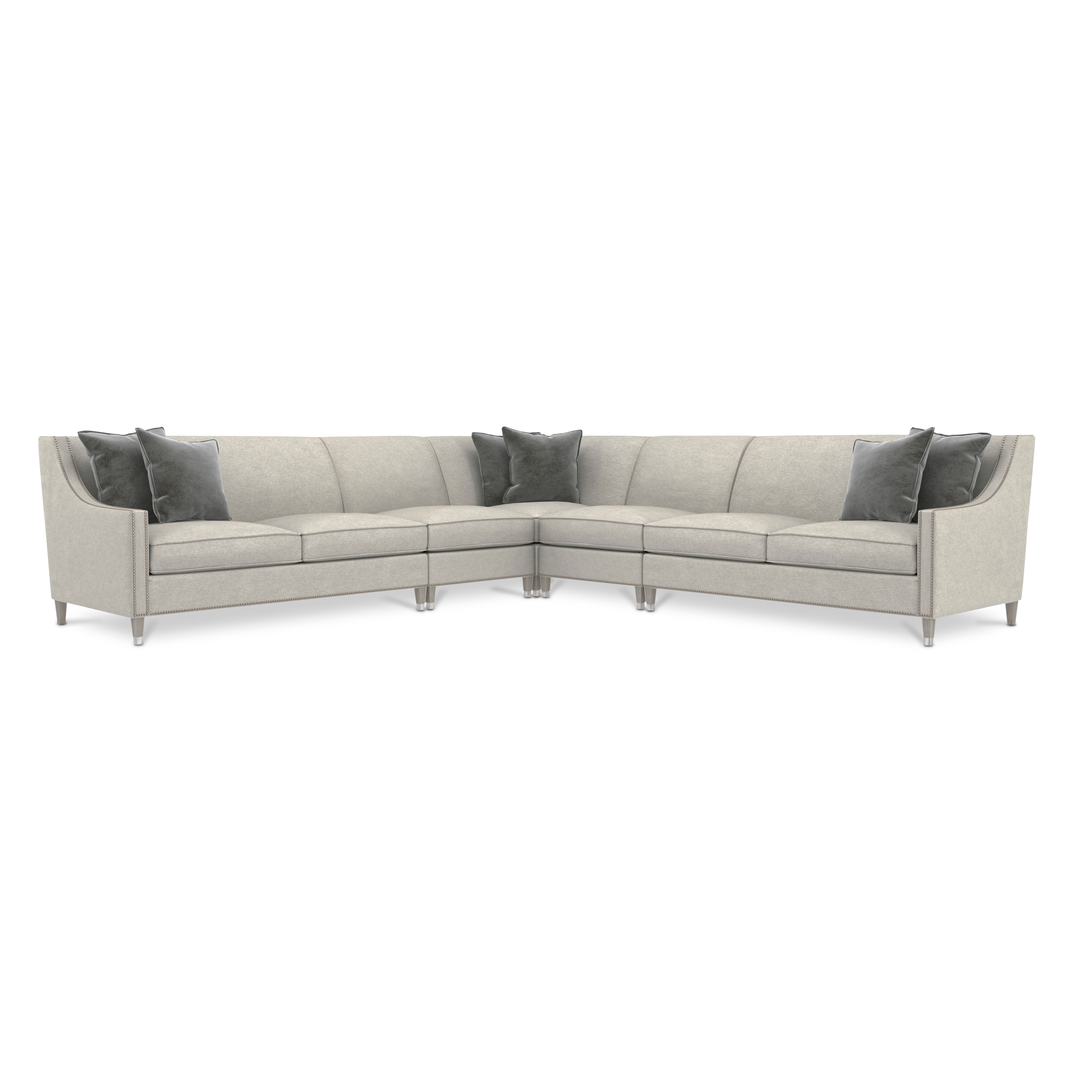Bernhardt Interiors Palisades Fabric Sectional N4430, N4430, N4432, N4441, N4442