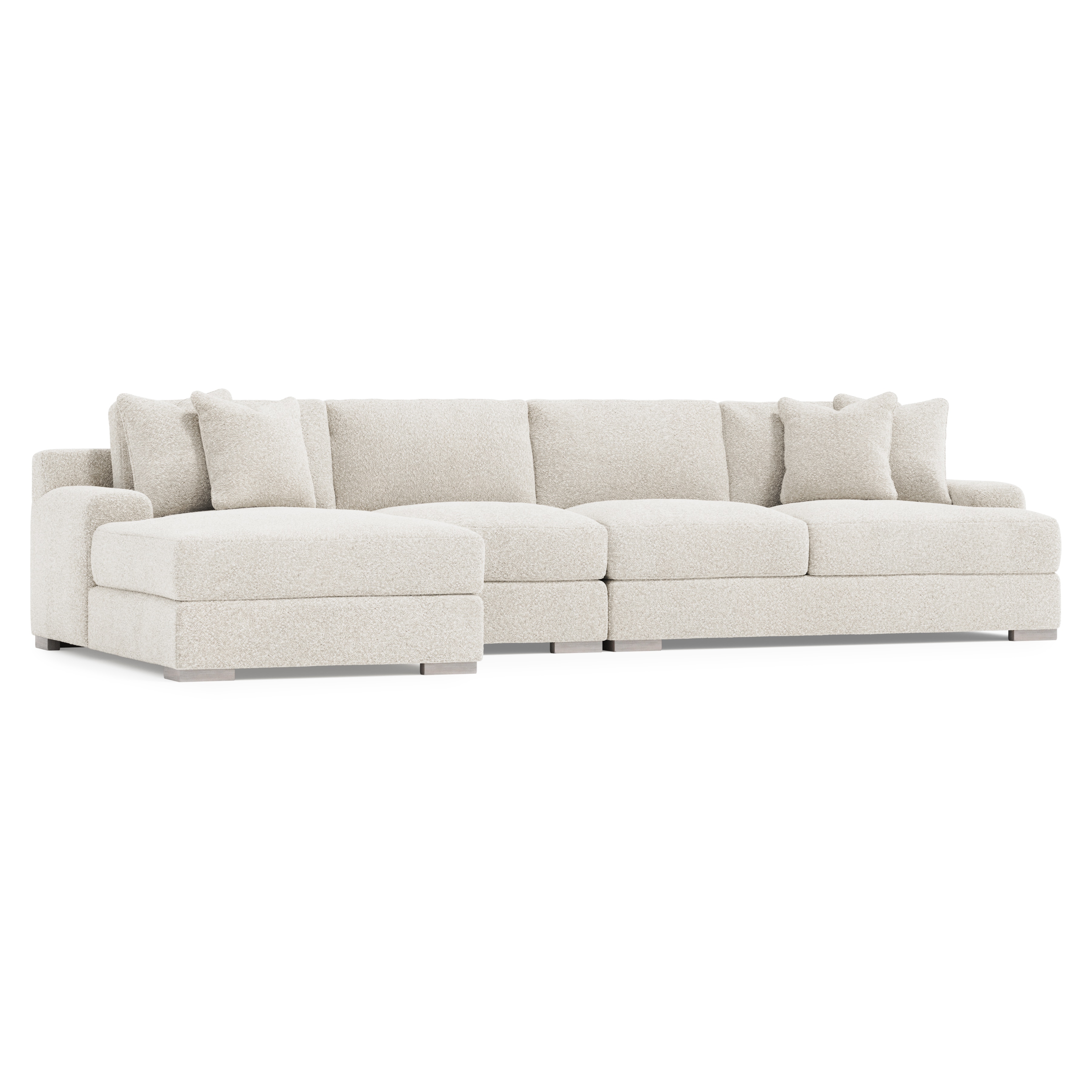 Bernhardt Interiors Andie Fabric Sectional N8430, N8438, N8441