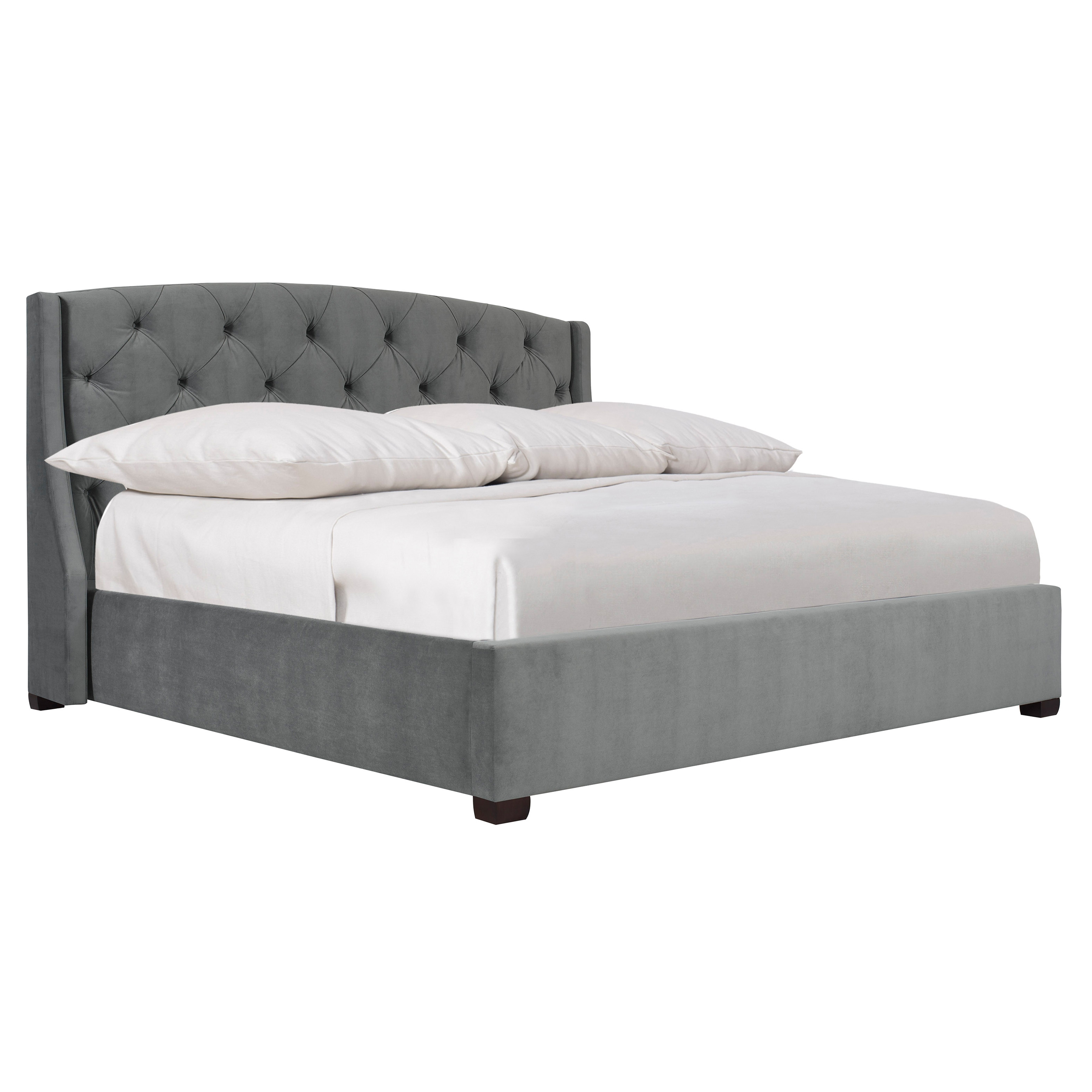 Bernhardt Interiors Jordan Fabric Storage Shelter King Bed 758H66, 758SFR6