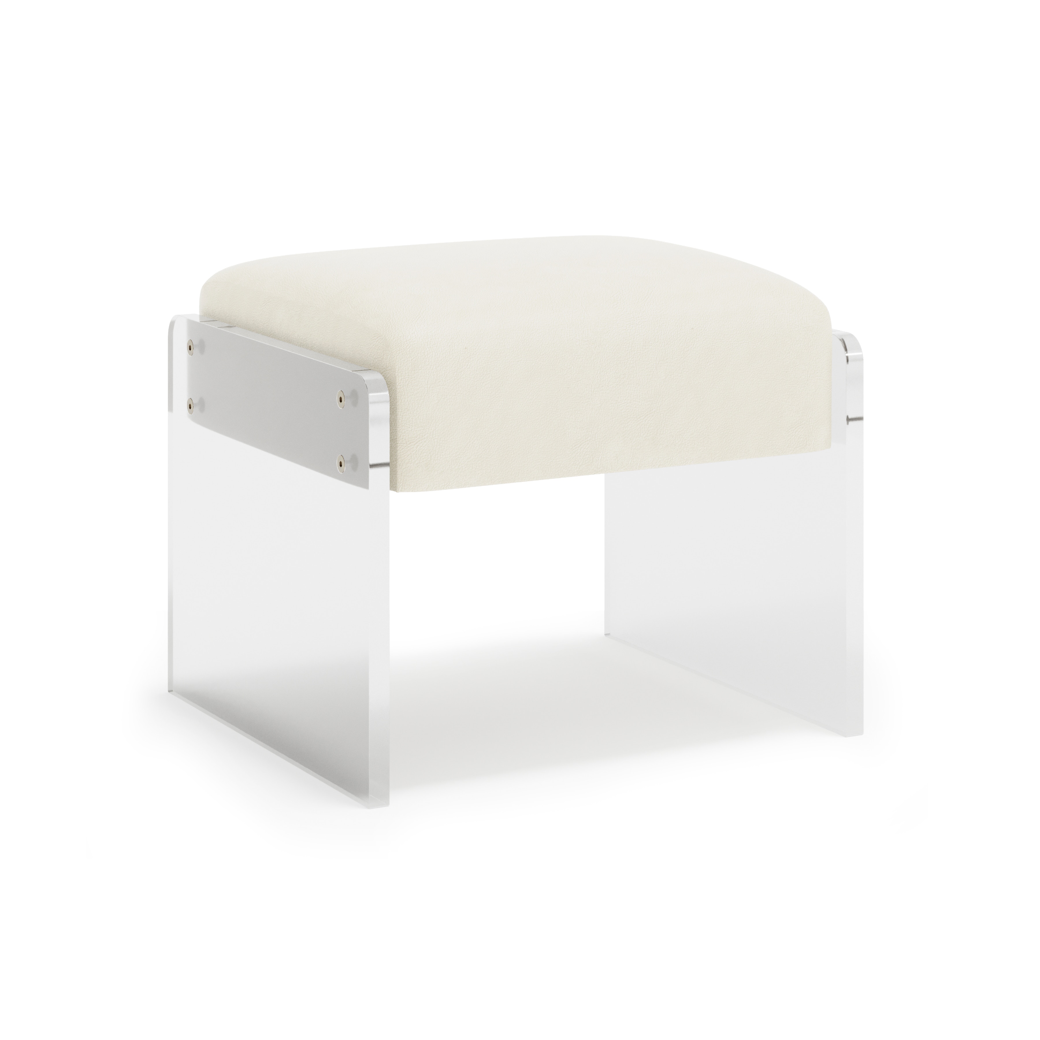 Bernhardt Interiors Jasper Leather Ottoman N1110L