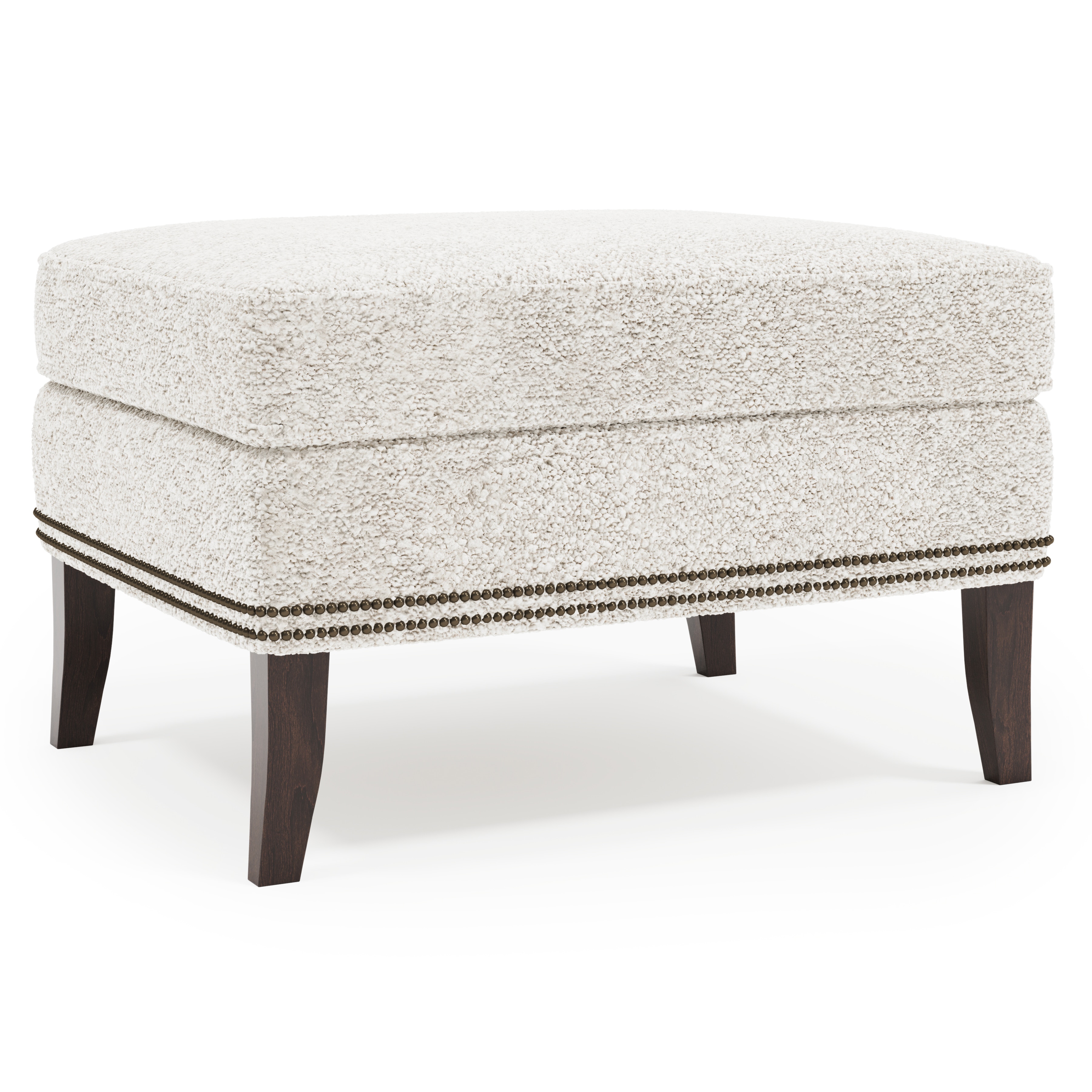 Bernhardt Interiors Kingston Fabric Ottoman N1700