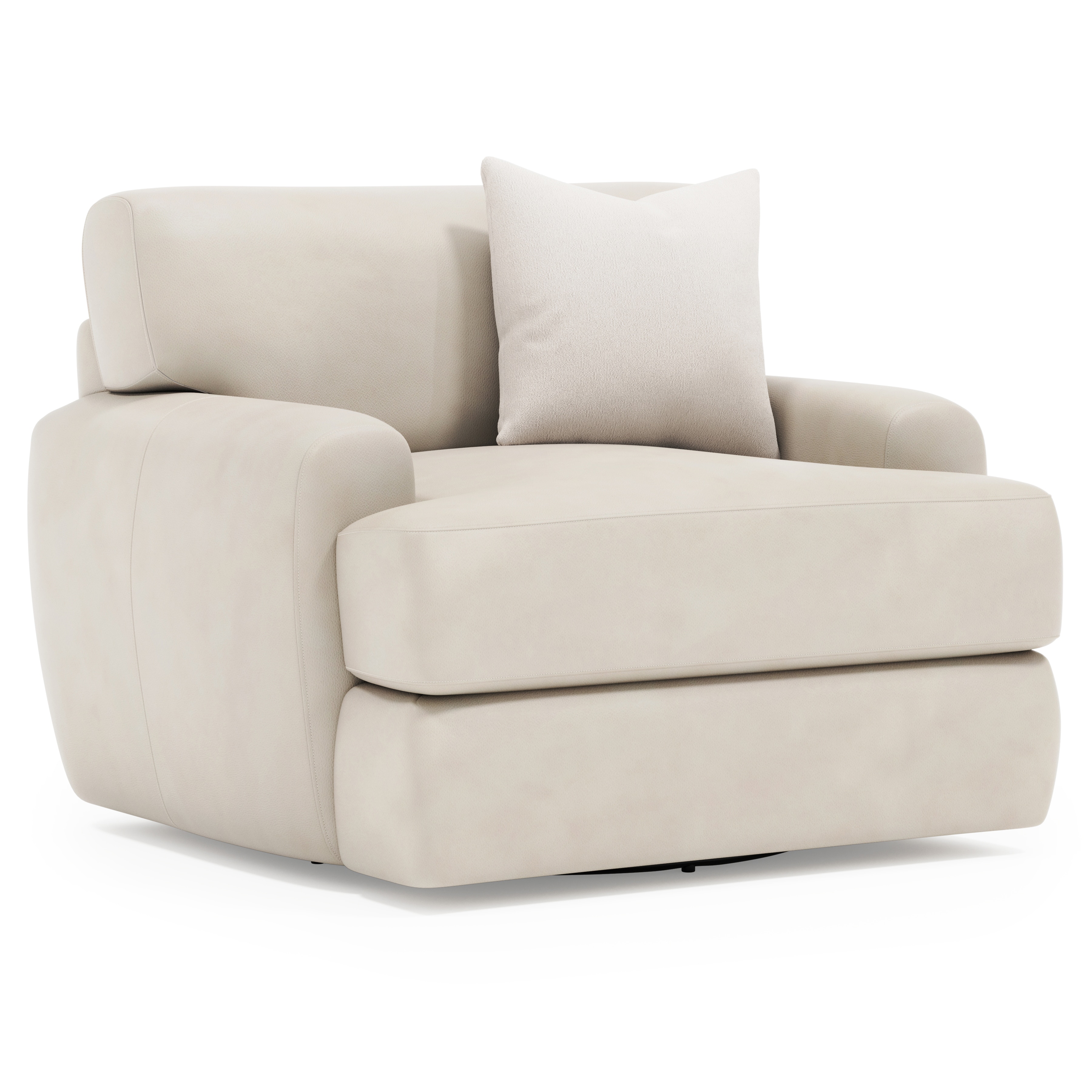 Bernhardt Cameron Leather Swivel Chair 1902SL