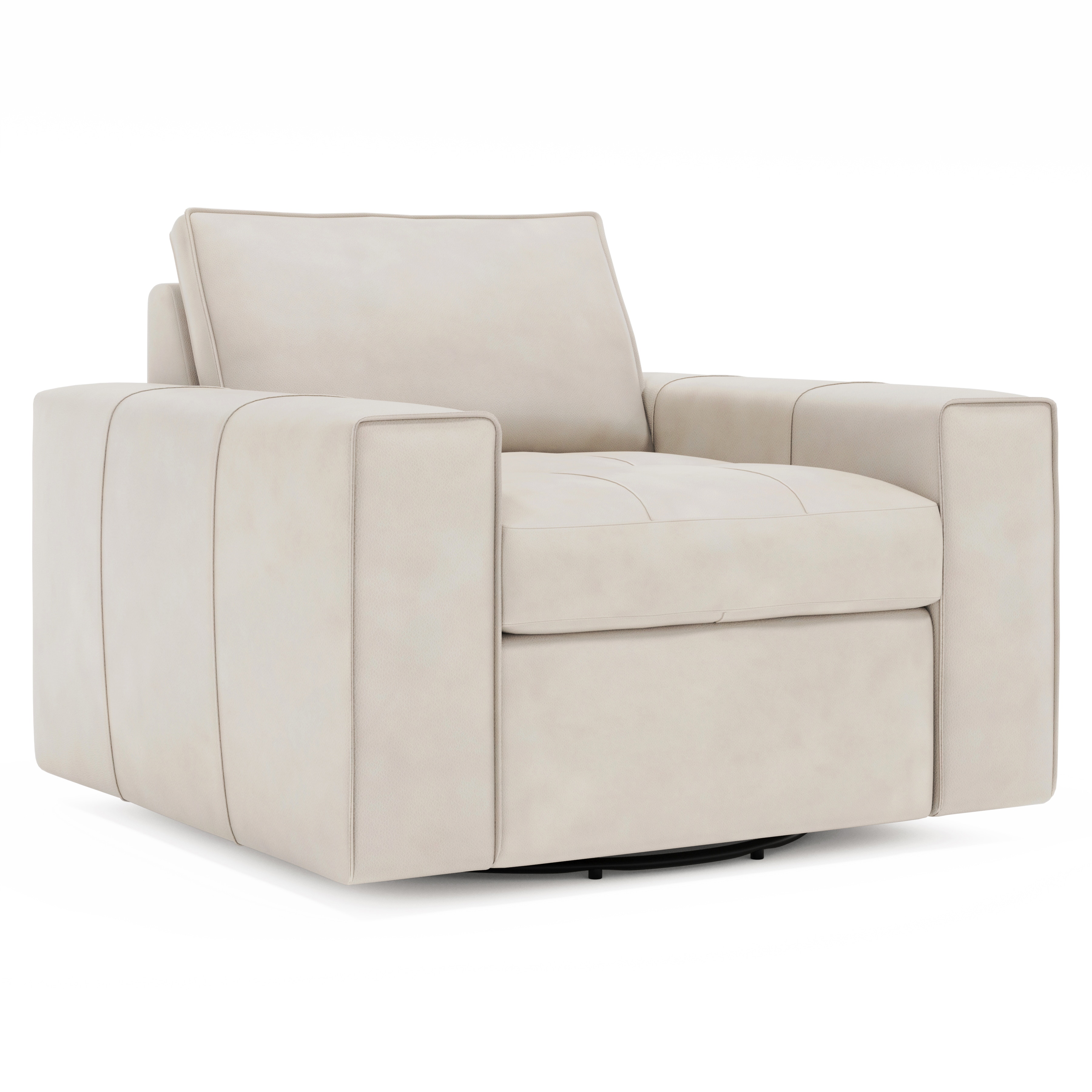 Bernhardt Nest Leather Swivel Chair 3322SL