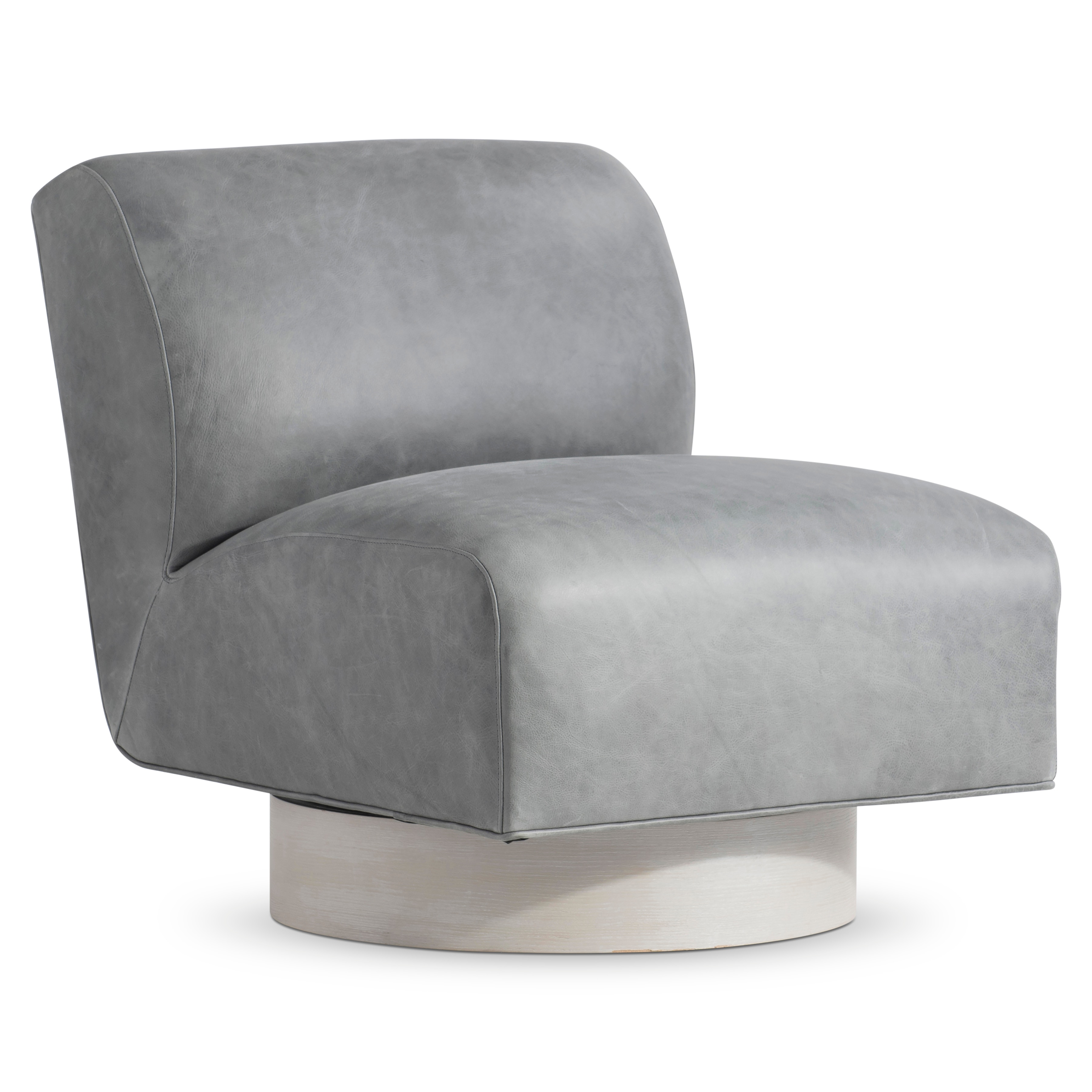 Bernhardt Marley Leather Swivel Chair 4713SL