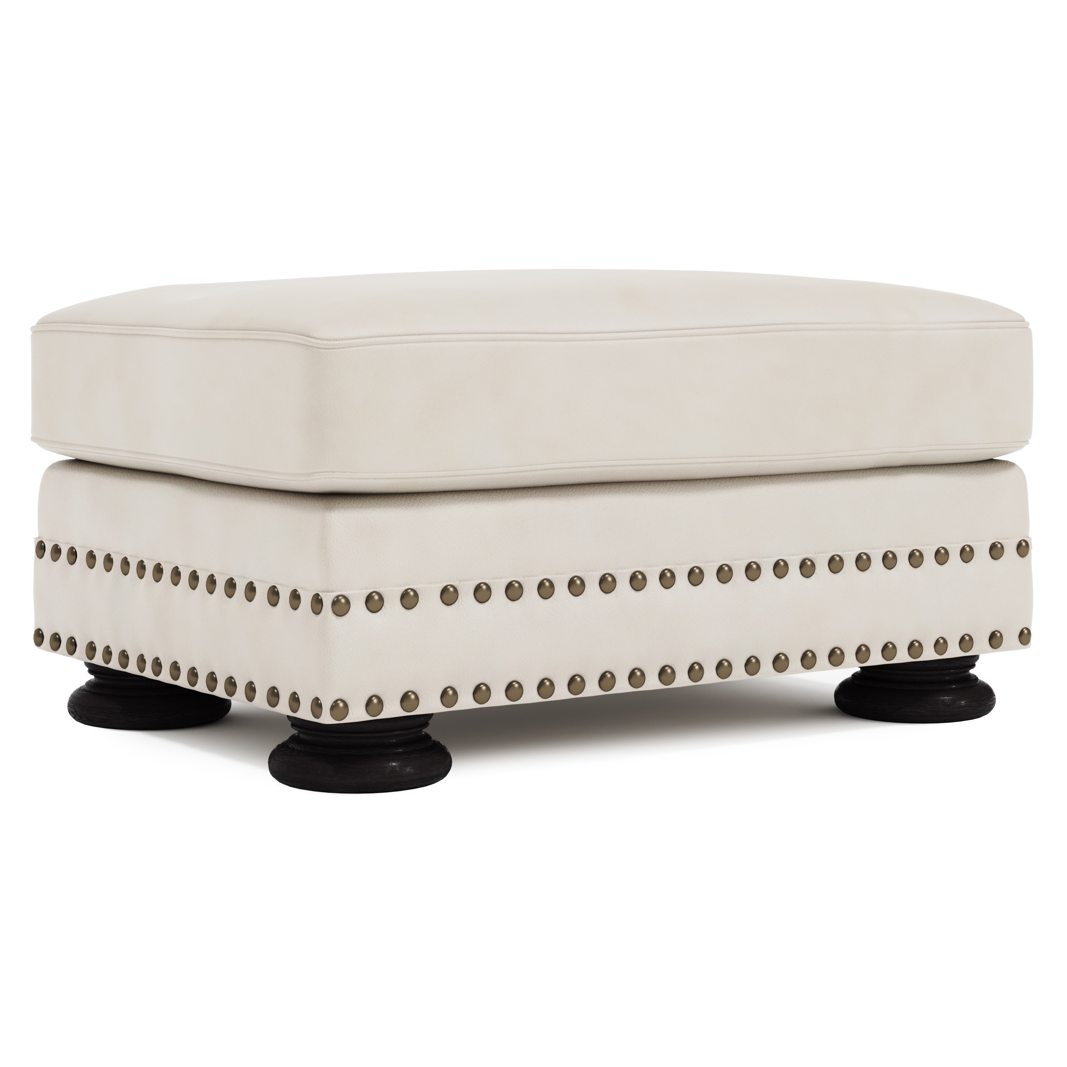 Bernhardt Foster Leather Ottoman 5371L
