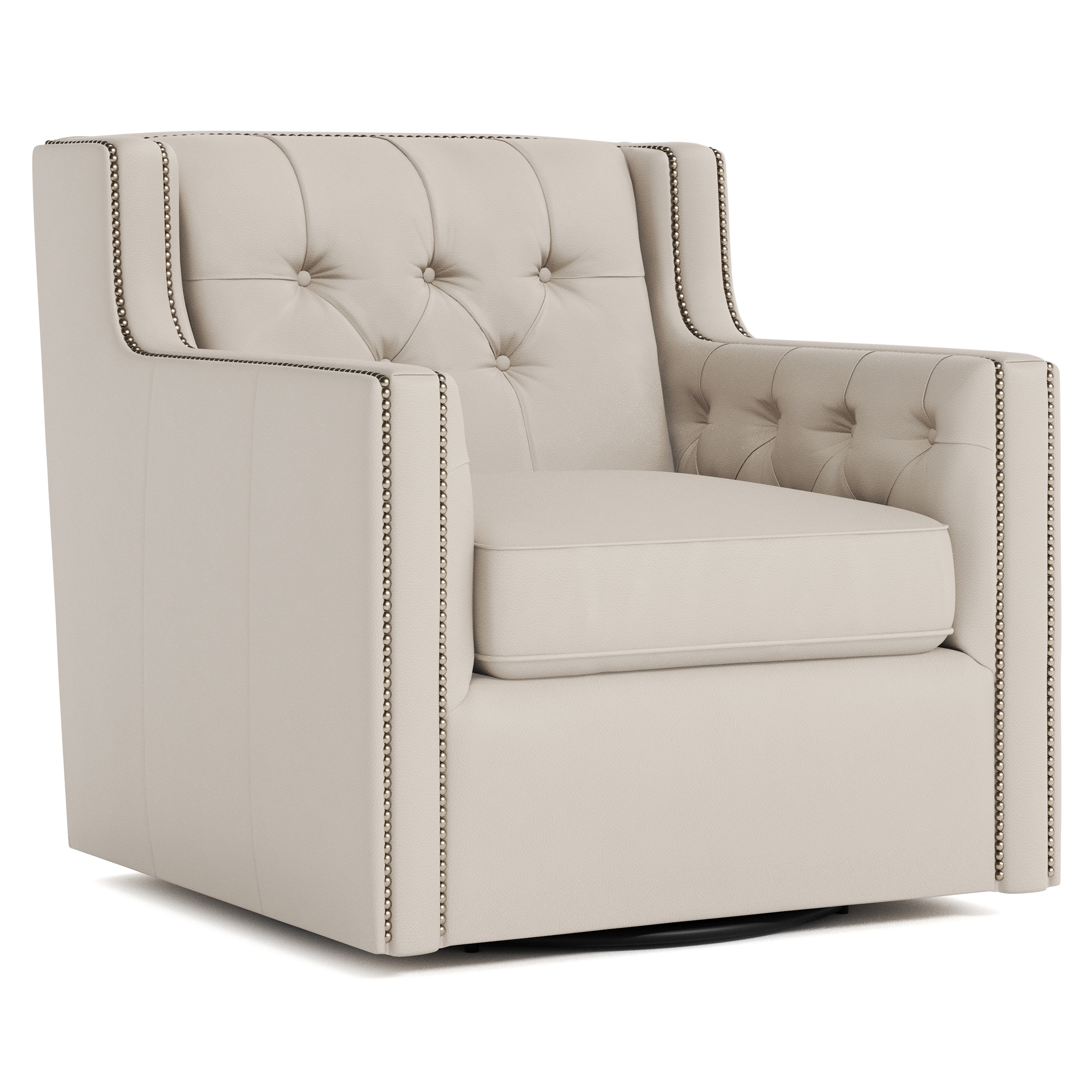 Bernhardt Candace Leather Swivel Chair 727SL