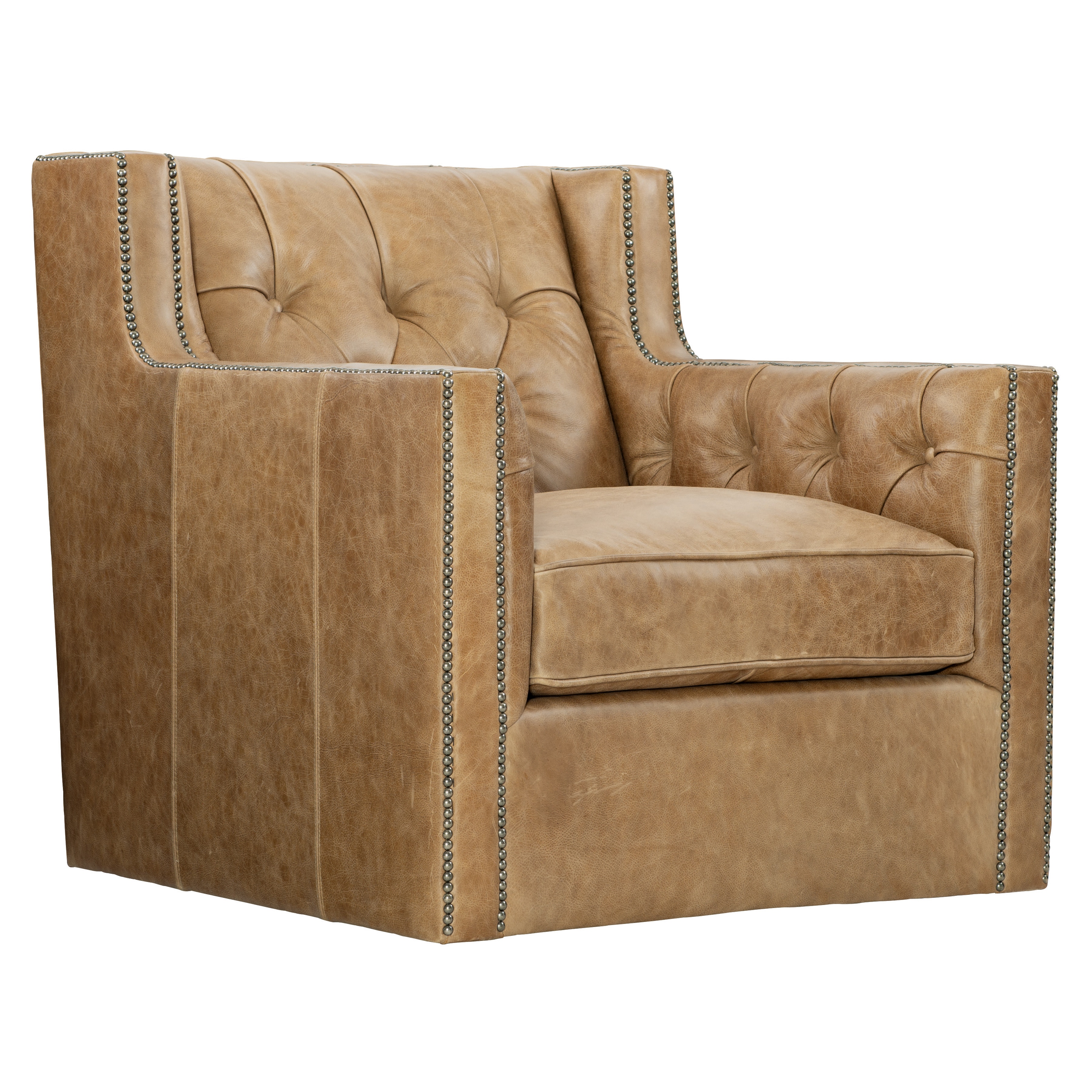 Bernhardt Candace Leather Swivel Chair 727SLFO