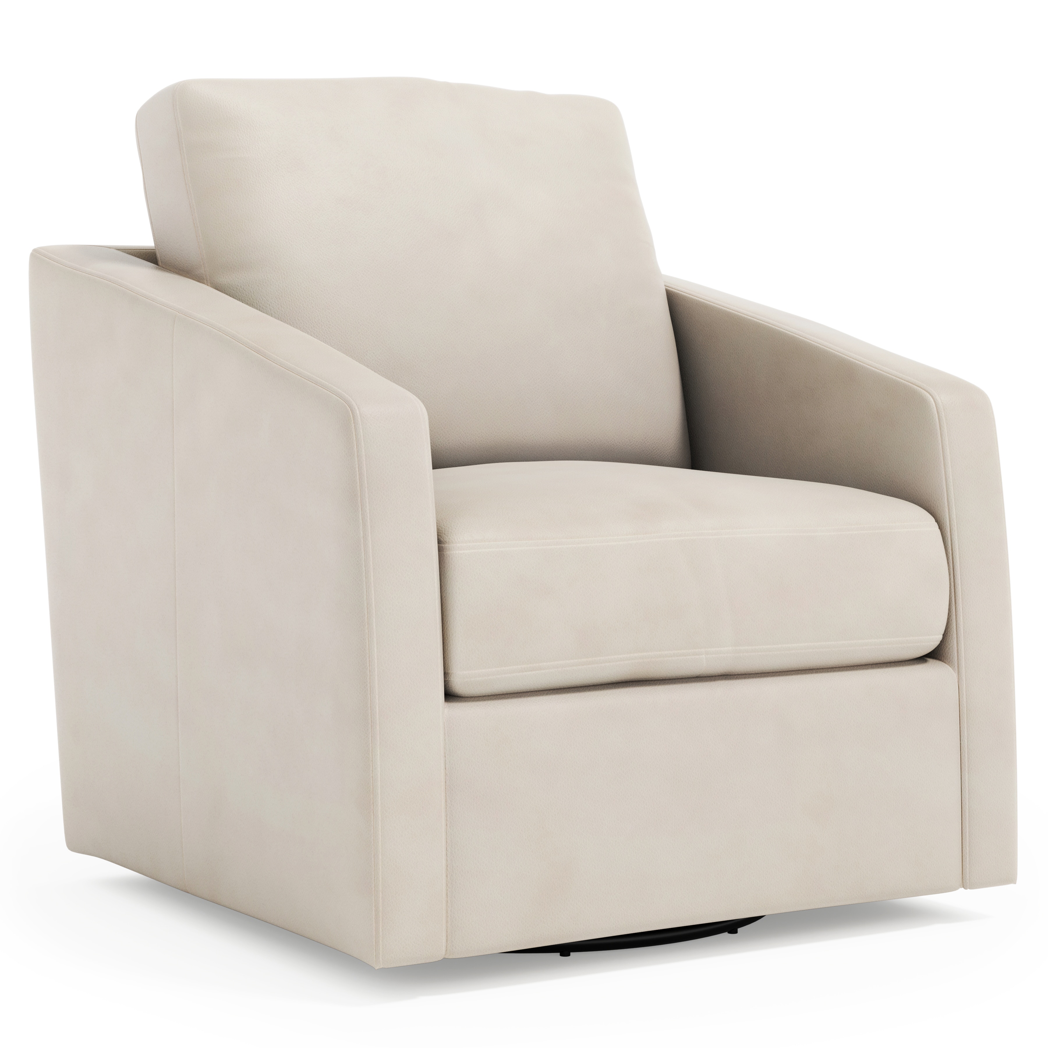 Bernhardt Landry Leather Swivel Chair 8523SL
