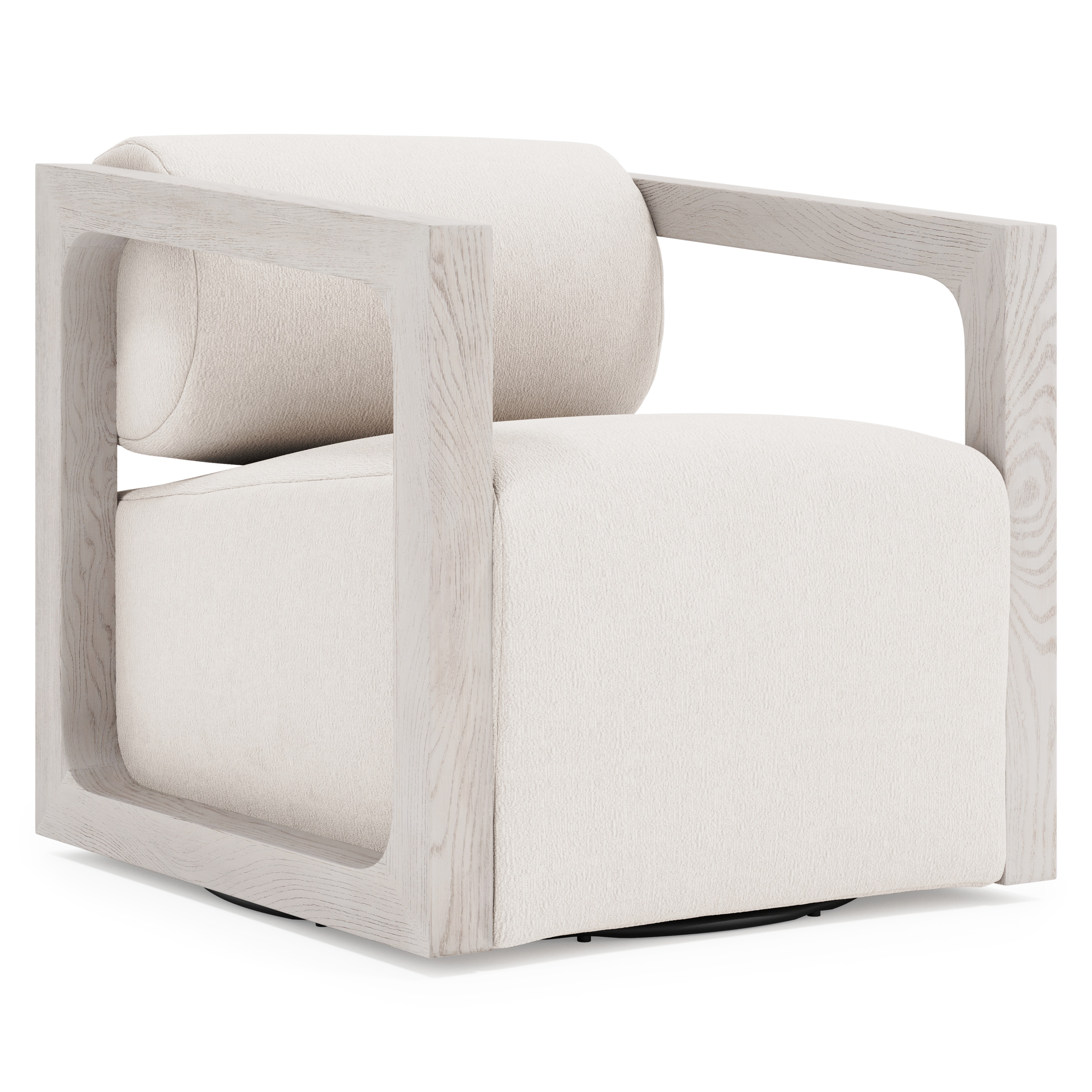 Bernhardt Mica Fabric Swivel Chair B4312S
