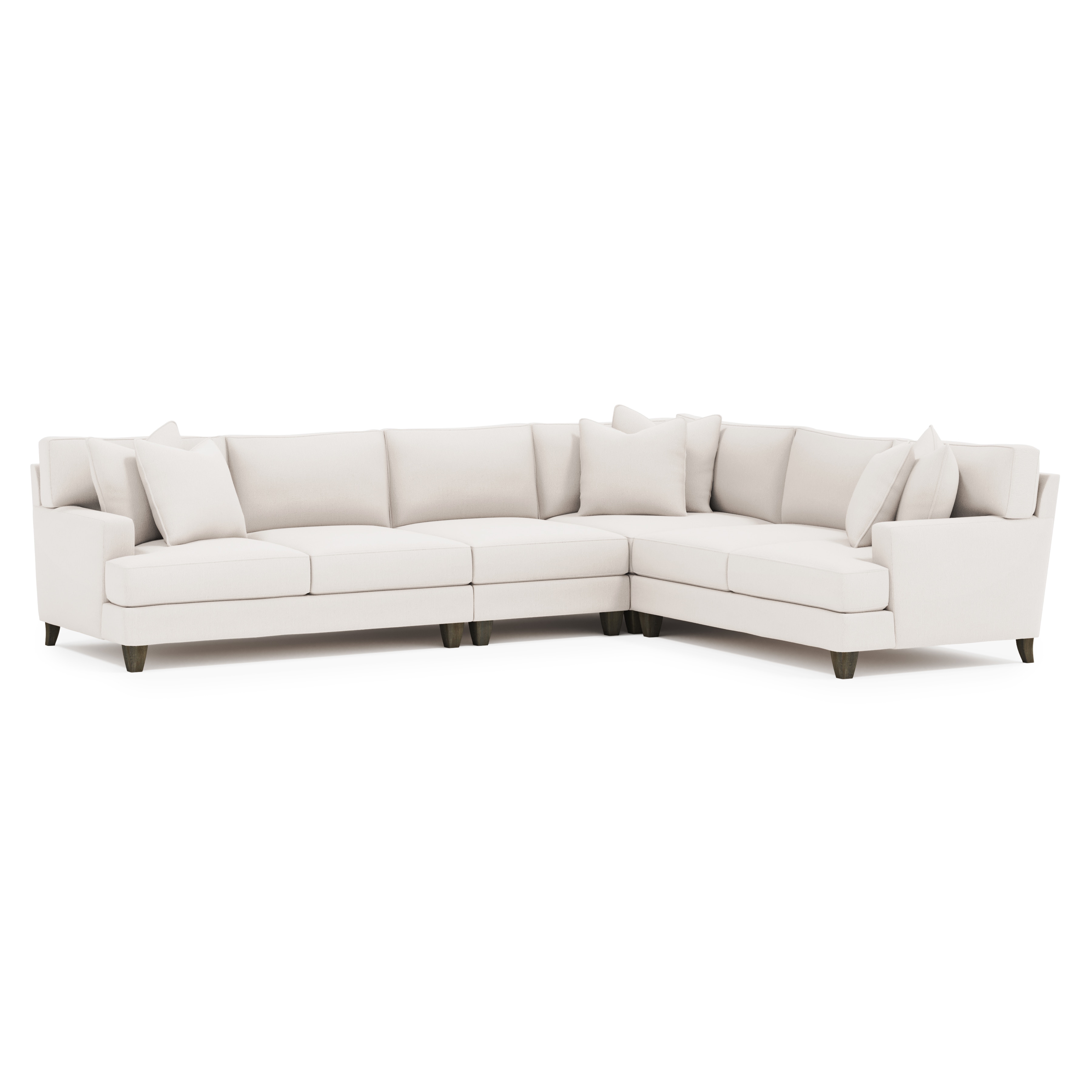 Bernhardt Mila Fabric Sectional P6430, P6432, P6441, P6442