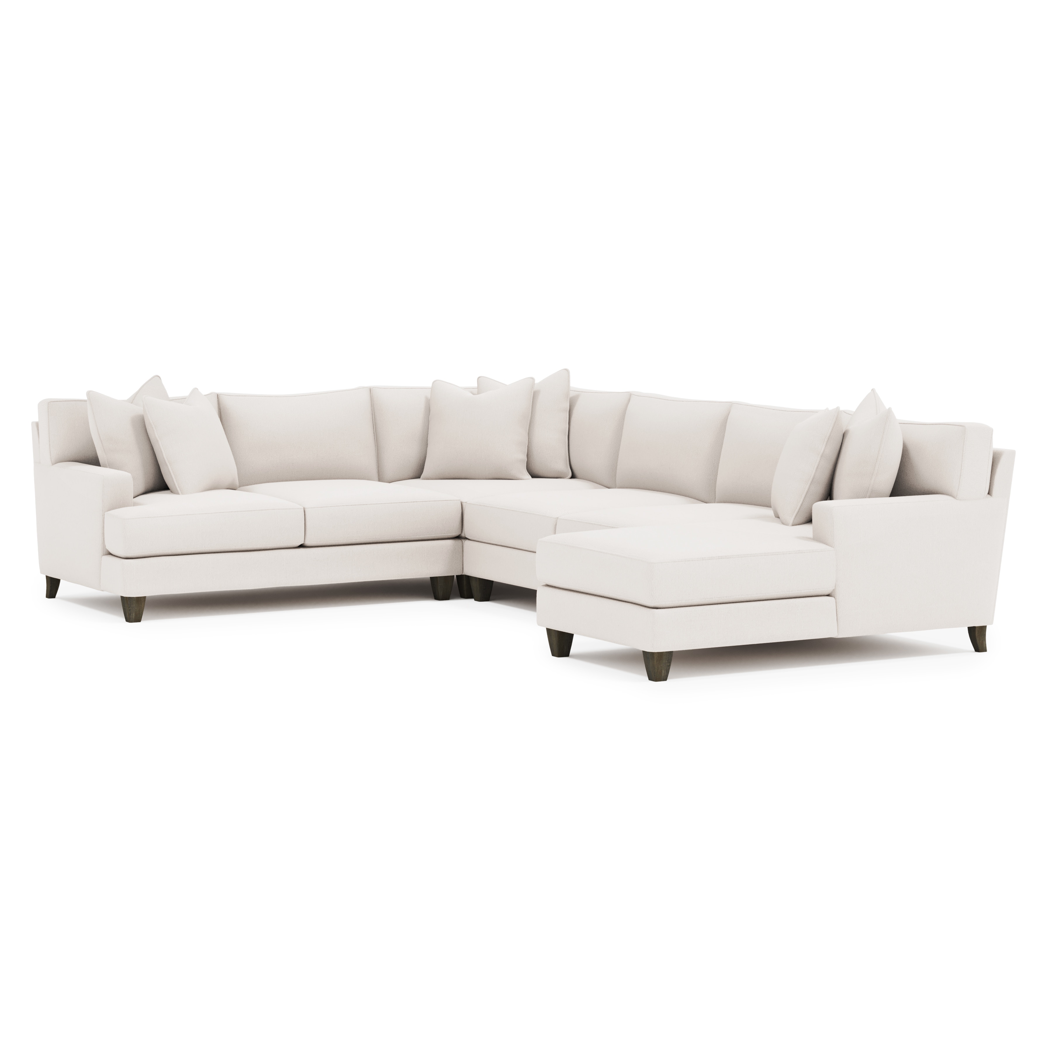 Bernhardt Mila Fabric Sectional P6430, P6430, P6432, P6437, P6442