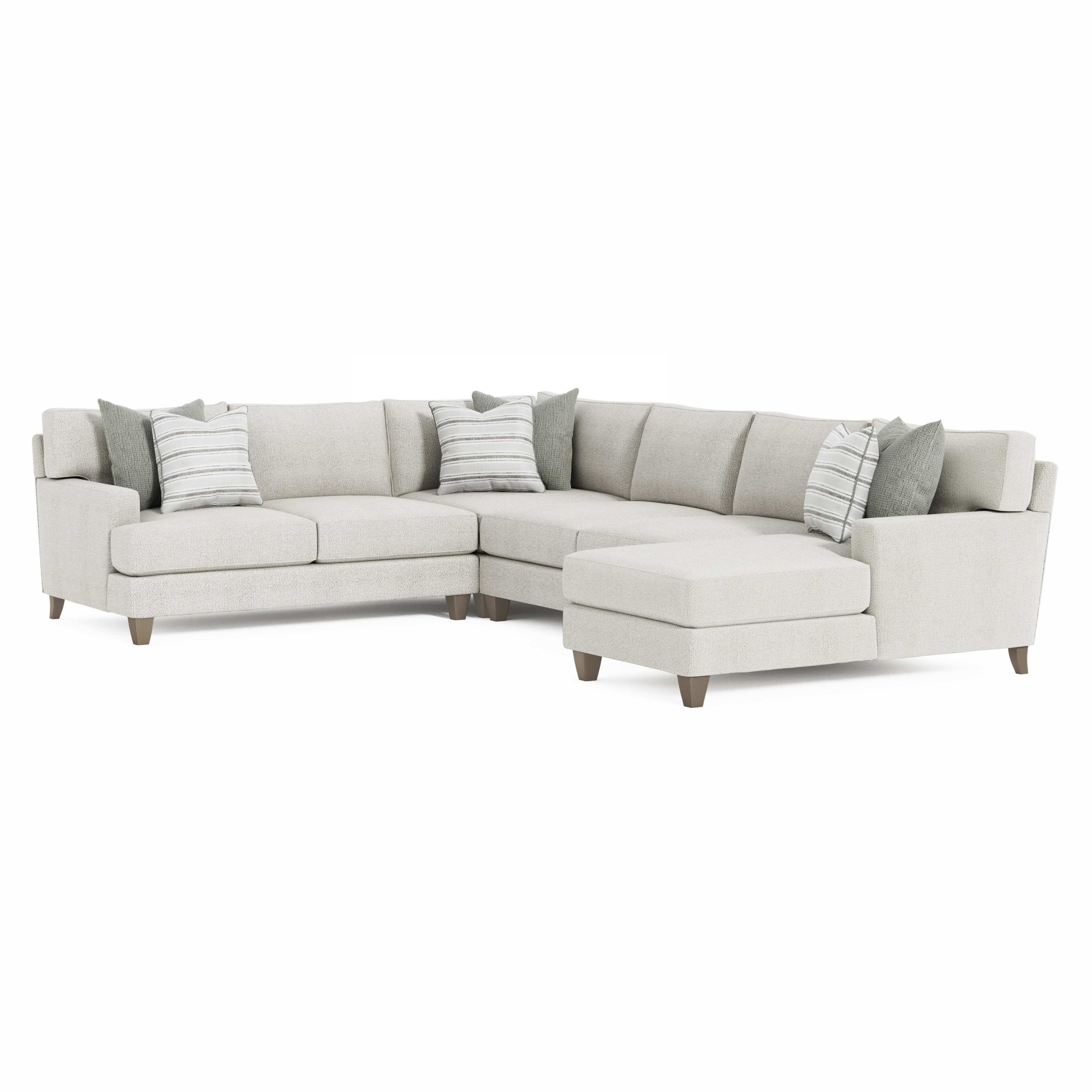Bernhardt Mila Fabric Sectional P6430C, P6430C, P6432C, P6437C, P6442C