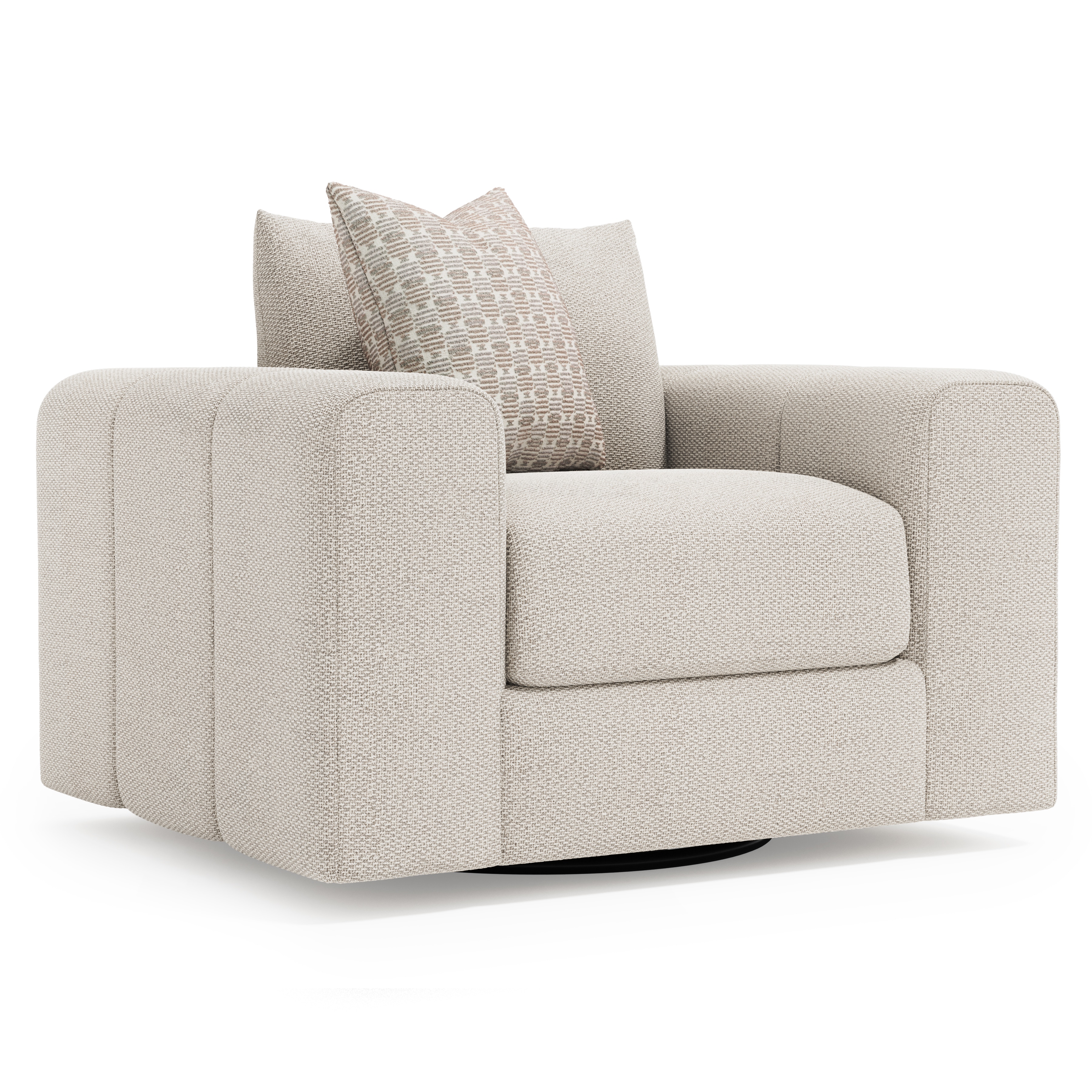 Bernhardt Vista Fabric Swivel Chair P4002SA