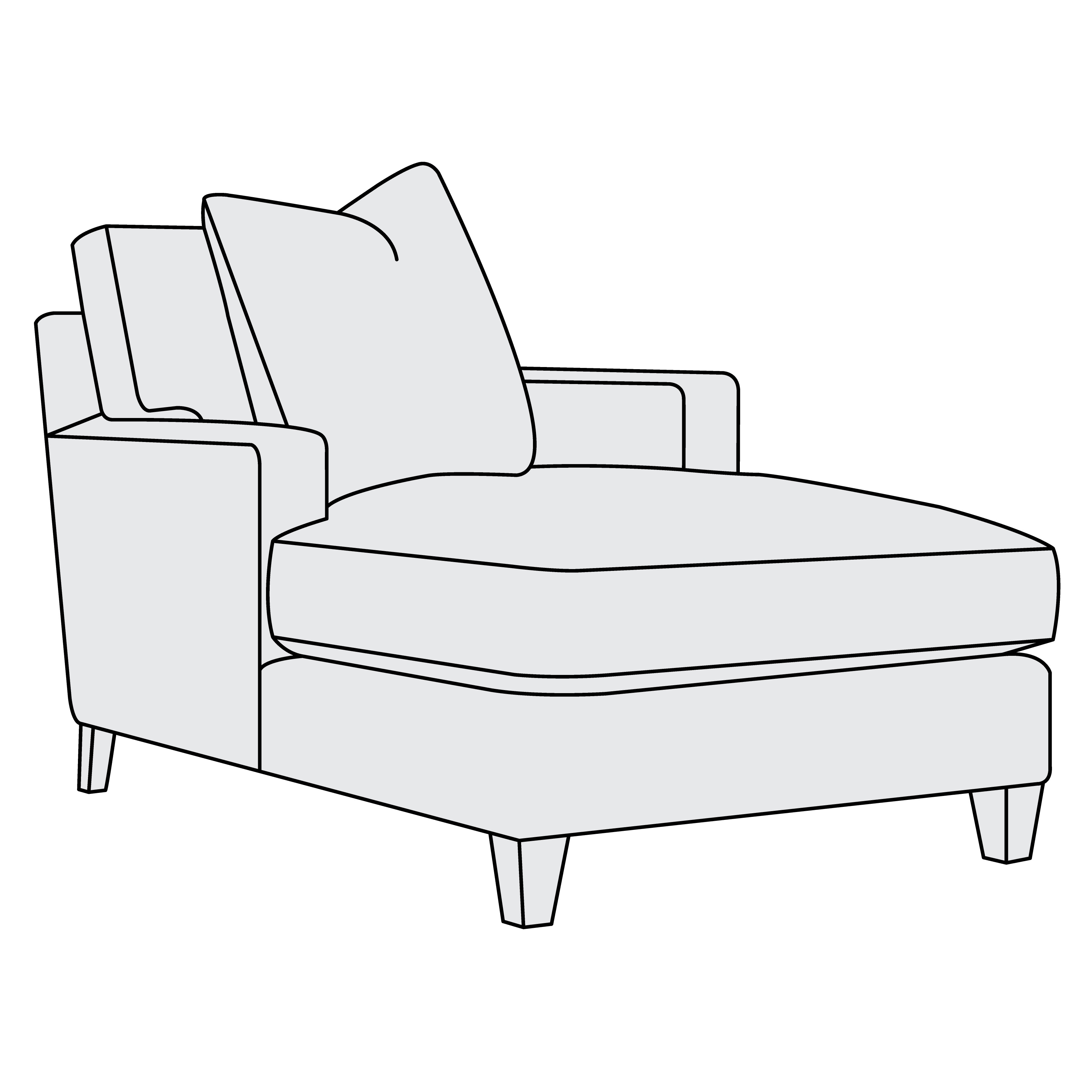 Bernhardt Mila Fabric Chaise P6489