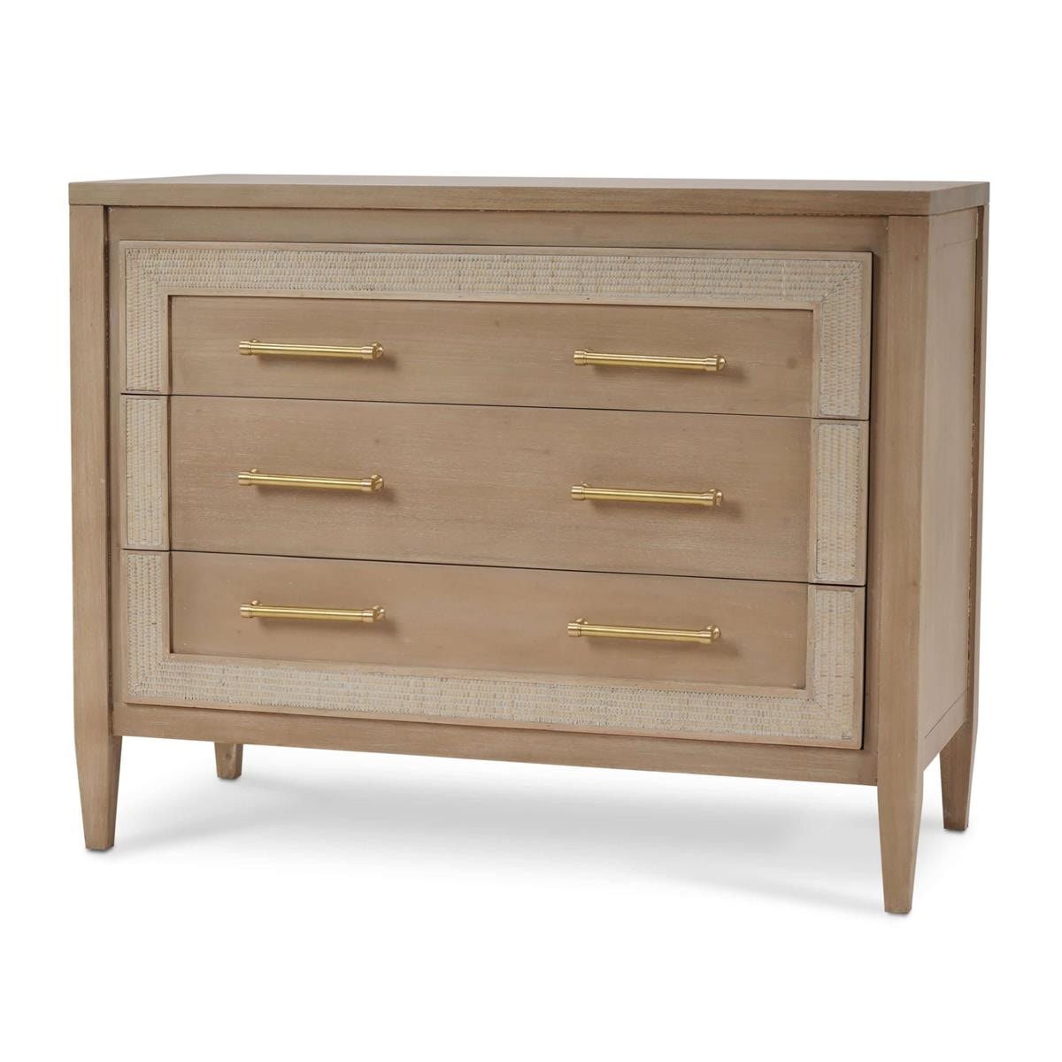 Bramble Furniture Belgravia 3 Drawer Dresser w/ Rattan 76556