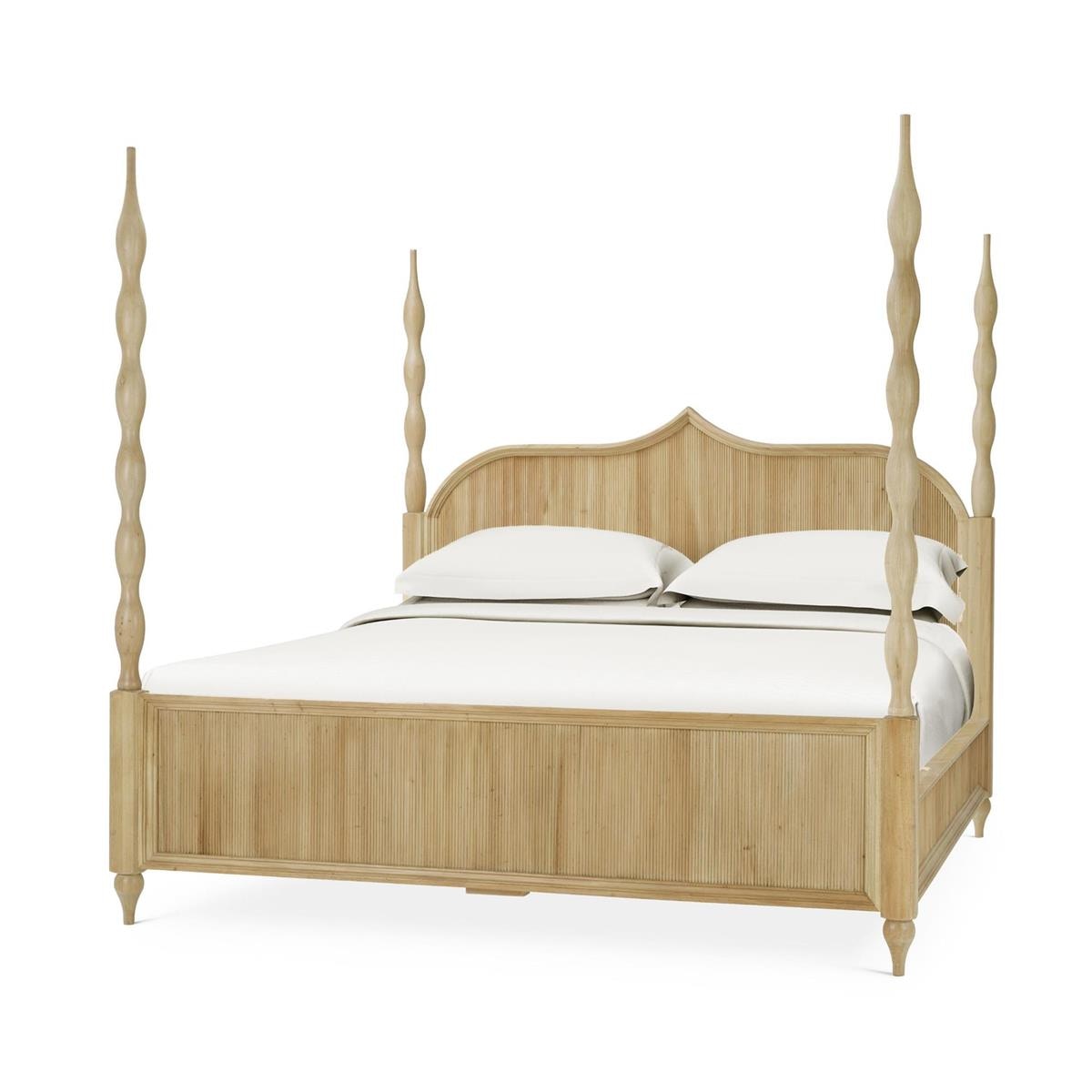 Bramble Furniture Brighton Wooden Back Bed King (* comes w/ 2 poster options) 76920
