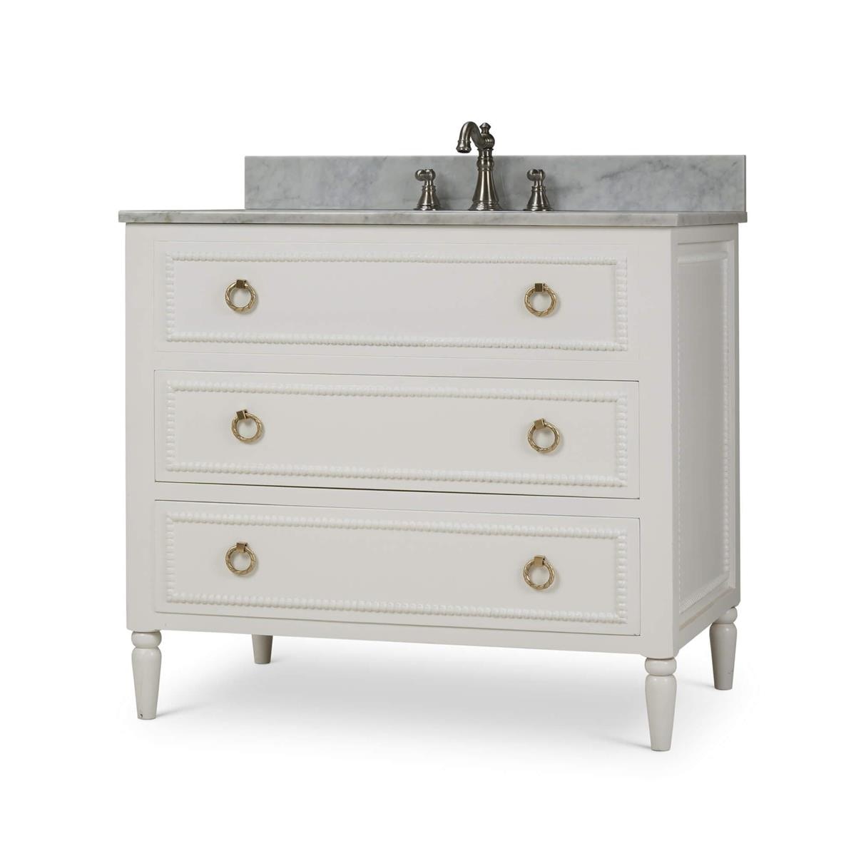 Bramble Furniture Cholet Single Vanity w/ Sink & Marble Top 28592