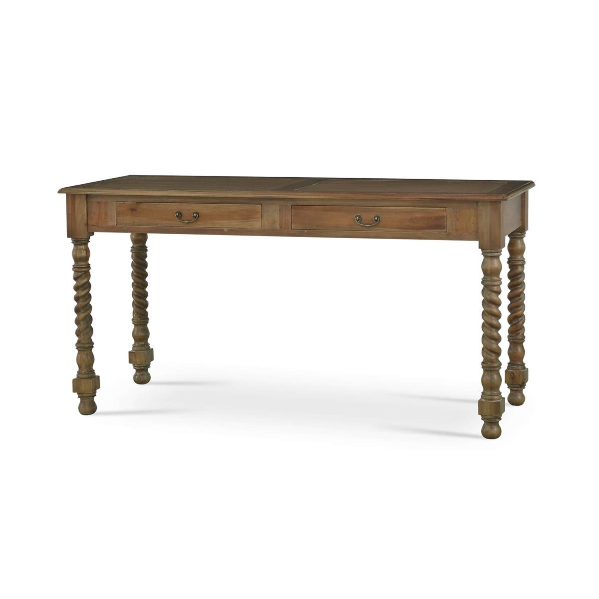 Bramble Furniture Console Desk w/ Barley Twist Leg 23583