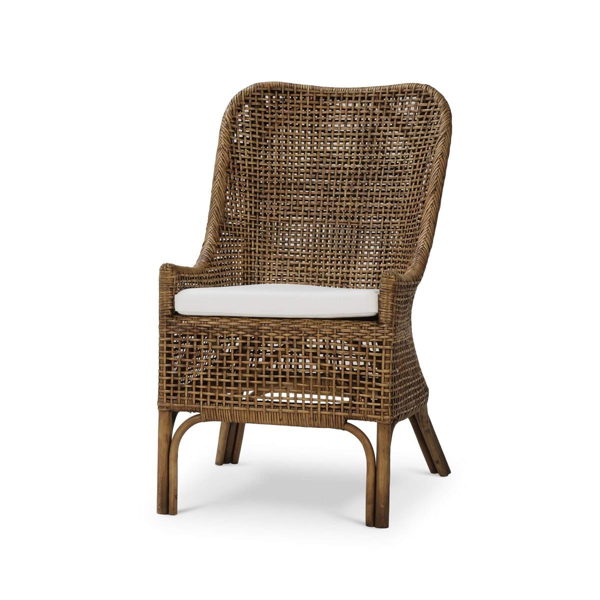 Bramble Furniture Cristo Rattan Dining Chair w/ Seat Cushion 28236