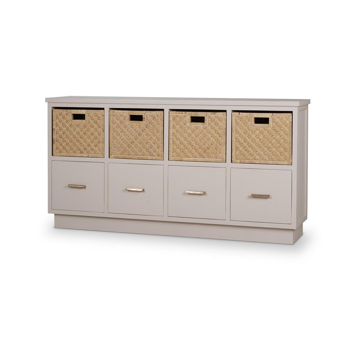 Bramble Furniture Dakota Storage Unit w/ Drawers & Rattan Baskets 28201
