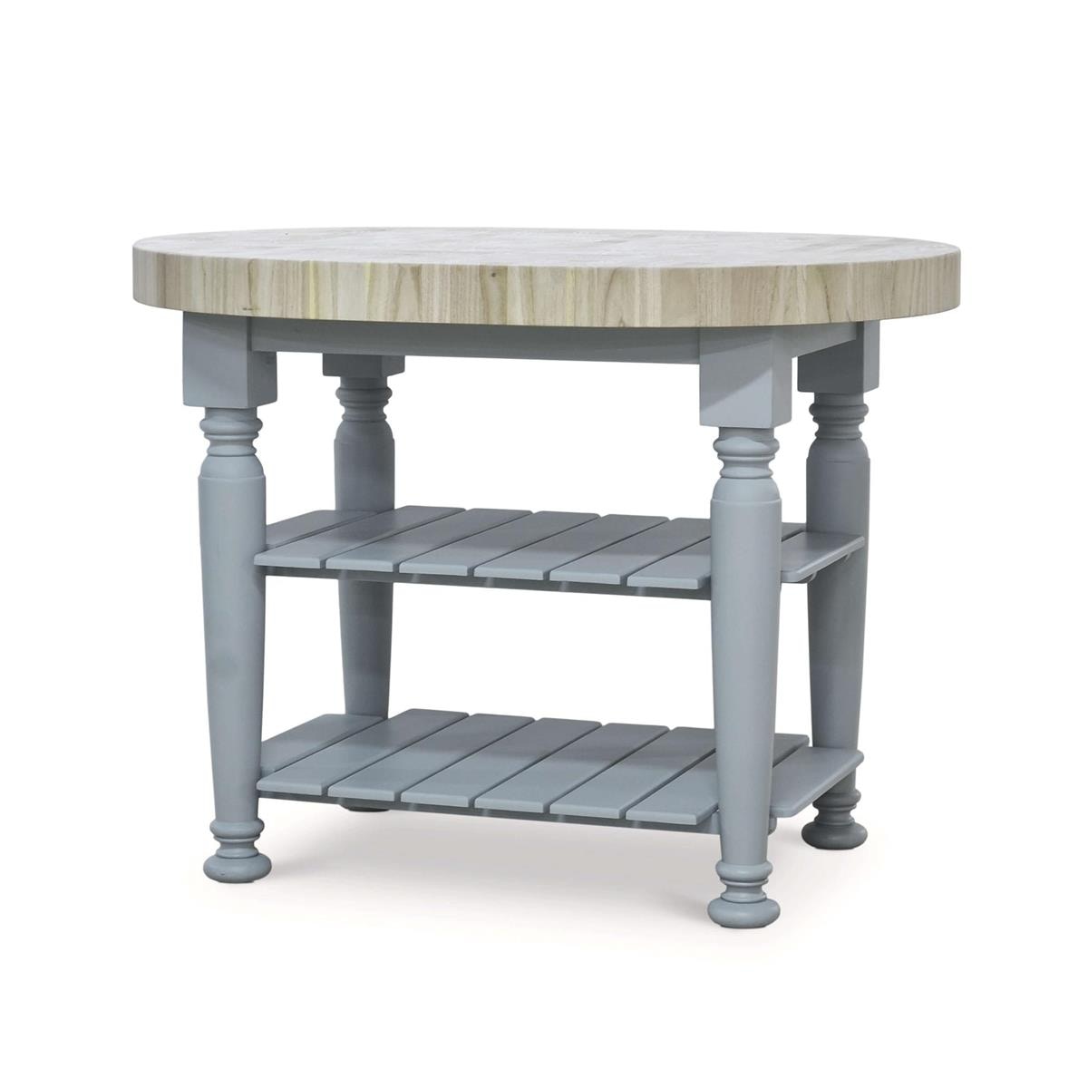 Bramble Furniture Farmhouse Butcher Block Kitchen Island 28151