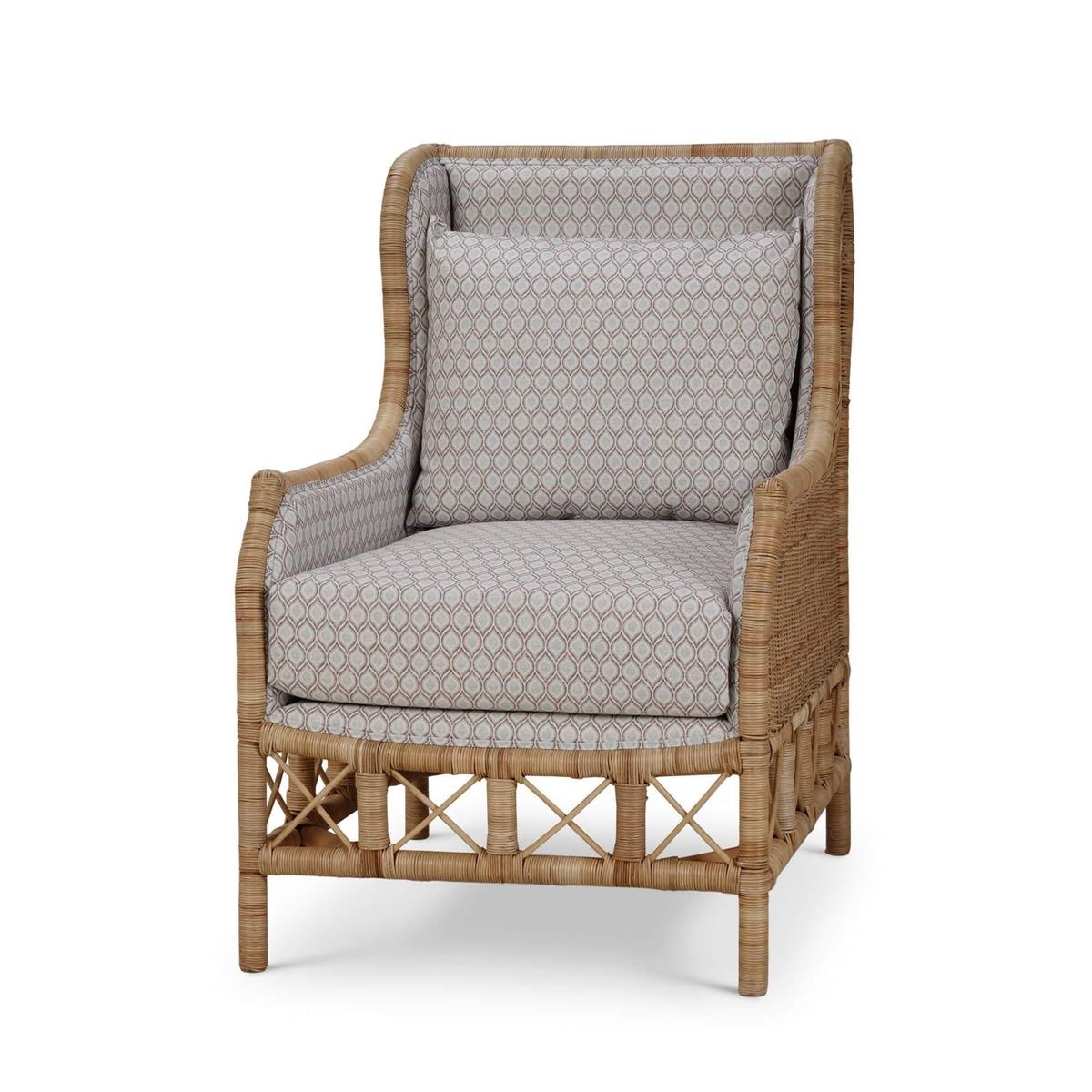 Bramble Furniture Hampton Rattan Wing Chair 28730
