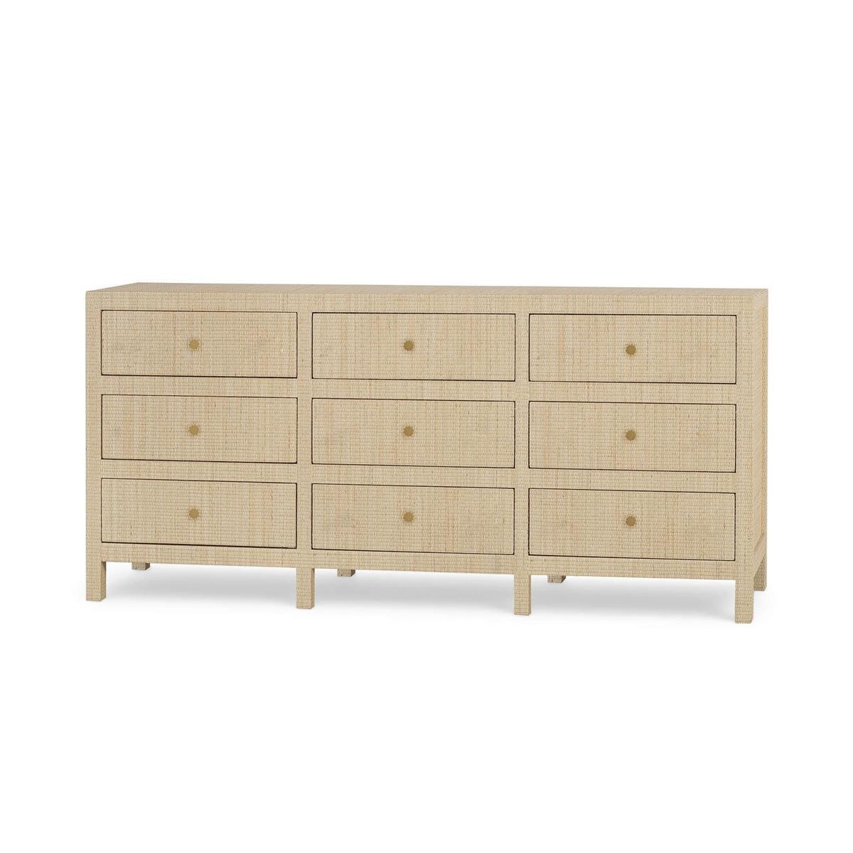 Bramble Furniture Kagu 9 Drawer Dresser w/ Rattan 29210