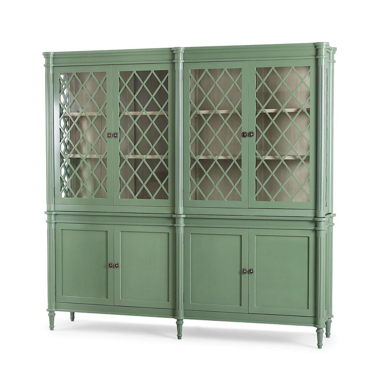 Bramble Furniture Kelly 4 Door Glass Display Cabinet w/ Glass Shelves 29138