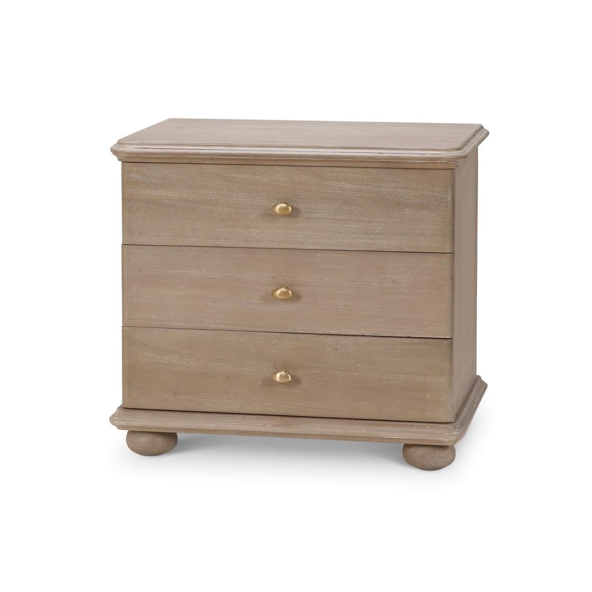 Bramble Furniture Luna 3 Drawer Bedside Table 28411