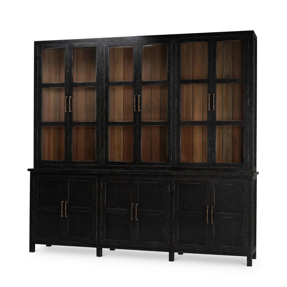 Bramble Furniture Madrone 12 Door Display Cabinet w/ Glass Shelves 28282