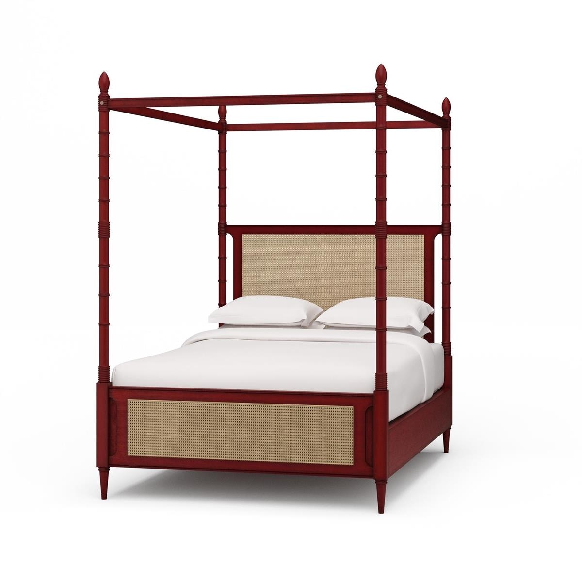 Bramble Furniture Martinique Bed Queen w/ Rattan 29202