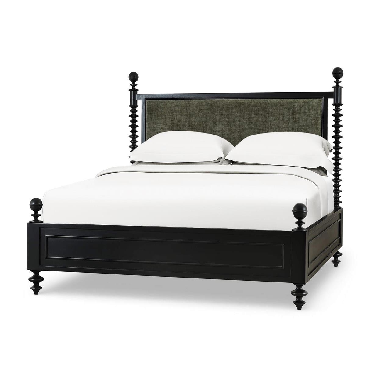 Bramble Furniture Milano Upholstered Bed Queen (* adjustable posters) 29177