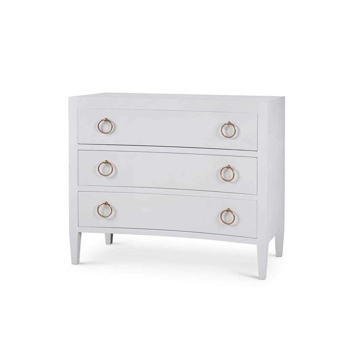 Bramble Furniture 76584 Bedroom Mornington Linen Wrapped 3 Drawer Dresser