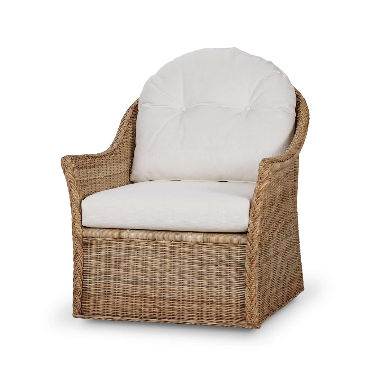Bramble Furniture Nantucket Rattan Swivel Chair 28266