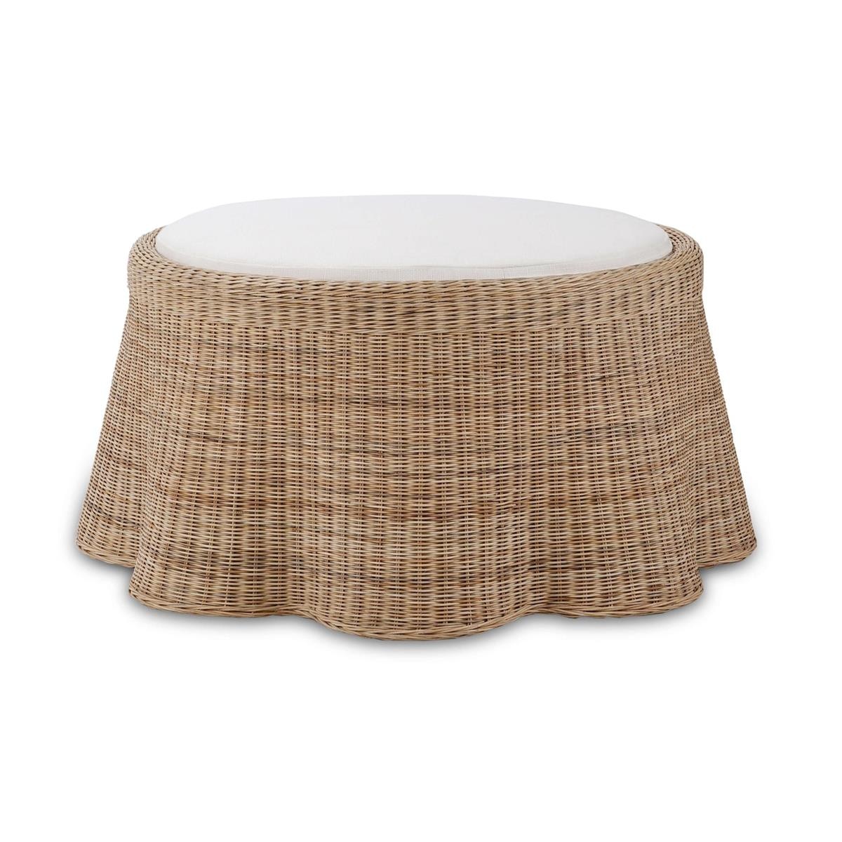 Bramble Furniture Newport Rattan Ottoman w/ Cushion 28233