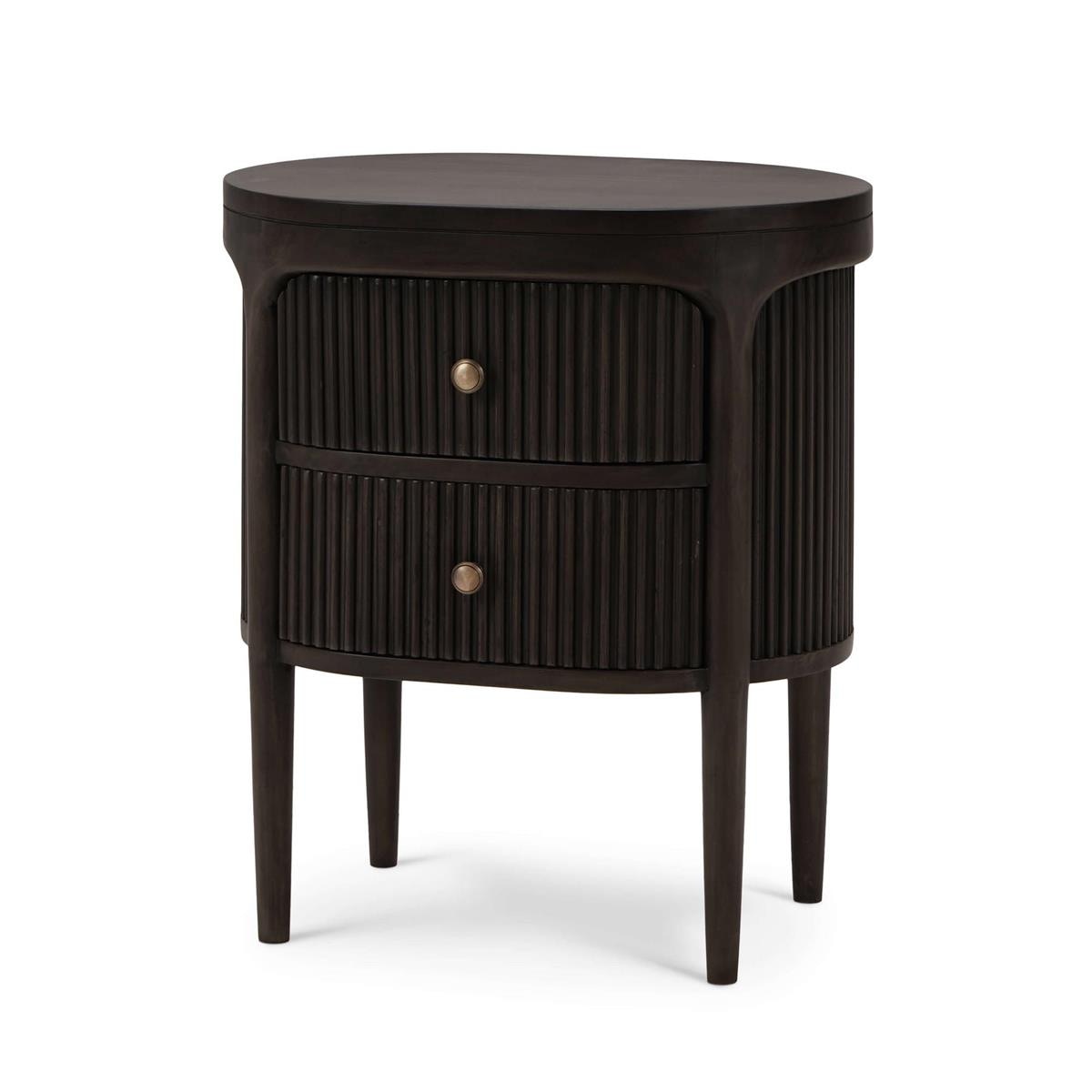 Bramble Furniture Regent Bedside Small Table w/ Round Pull Knobs 28402