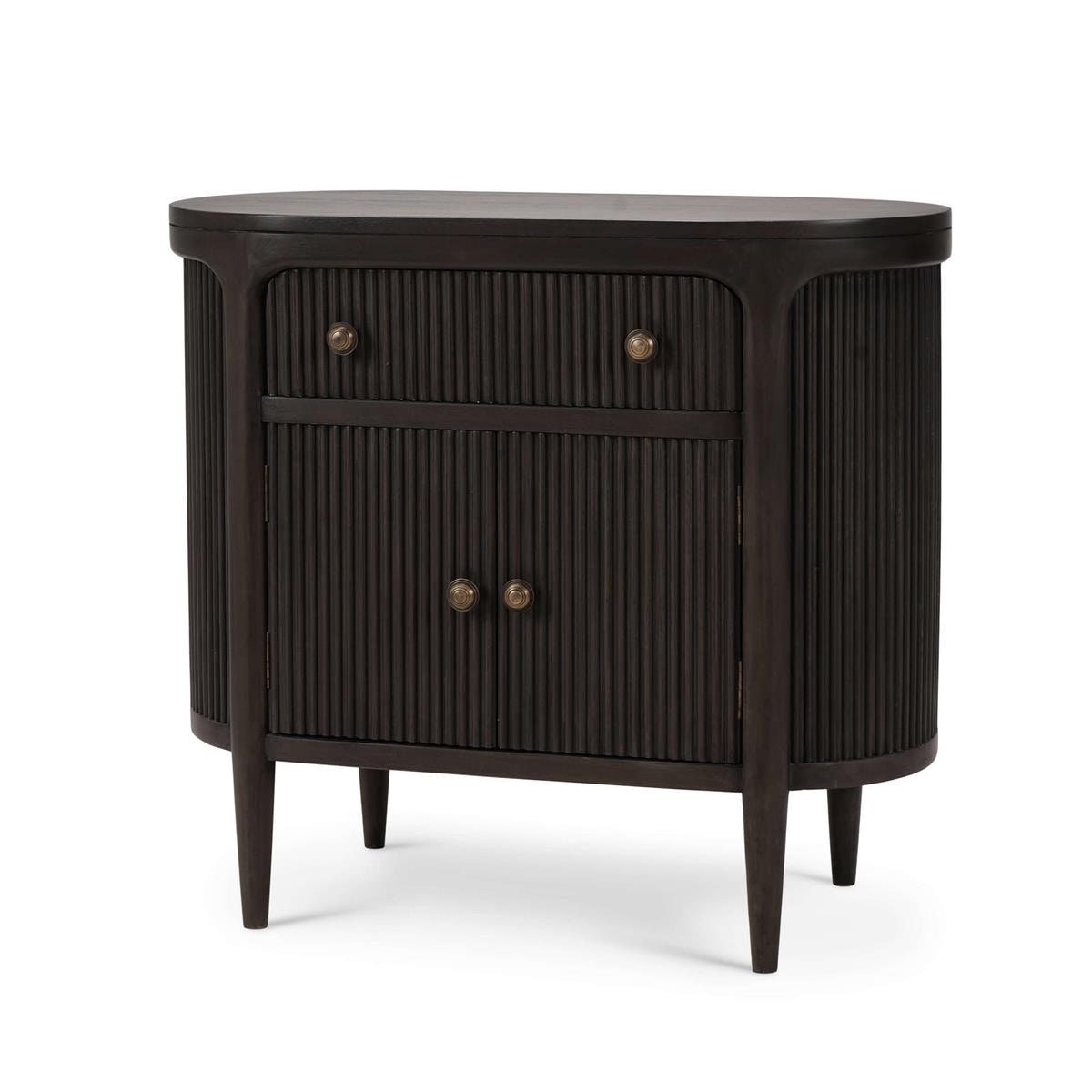 Bramble Furniture Regent Bedside Table w/ Doors w/ Round Pull Knobs 28480