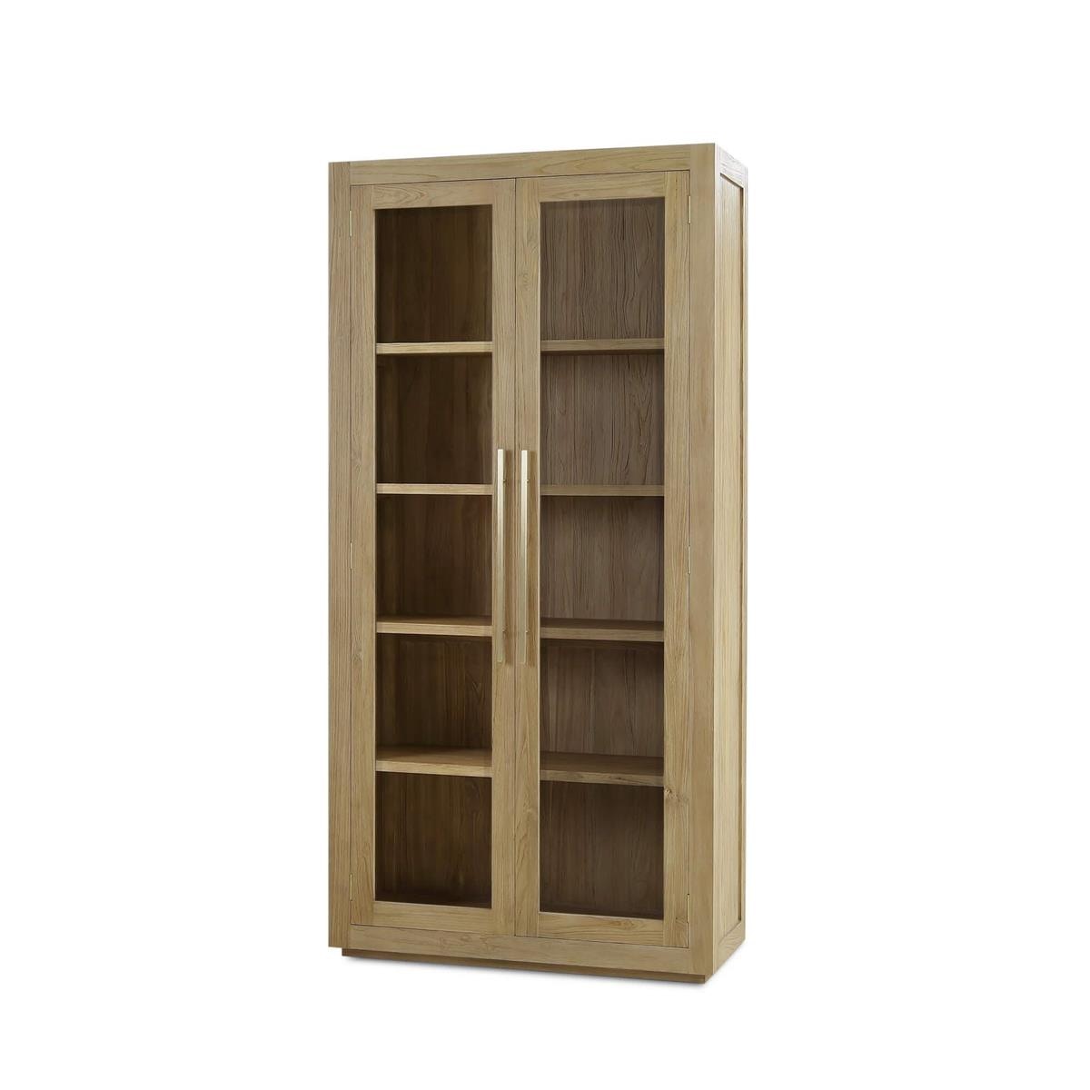 Bramble Furniture Tuscan Rustic Distressed Display Cabinet - Teak 85291
