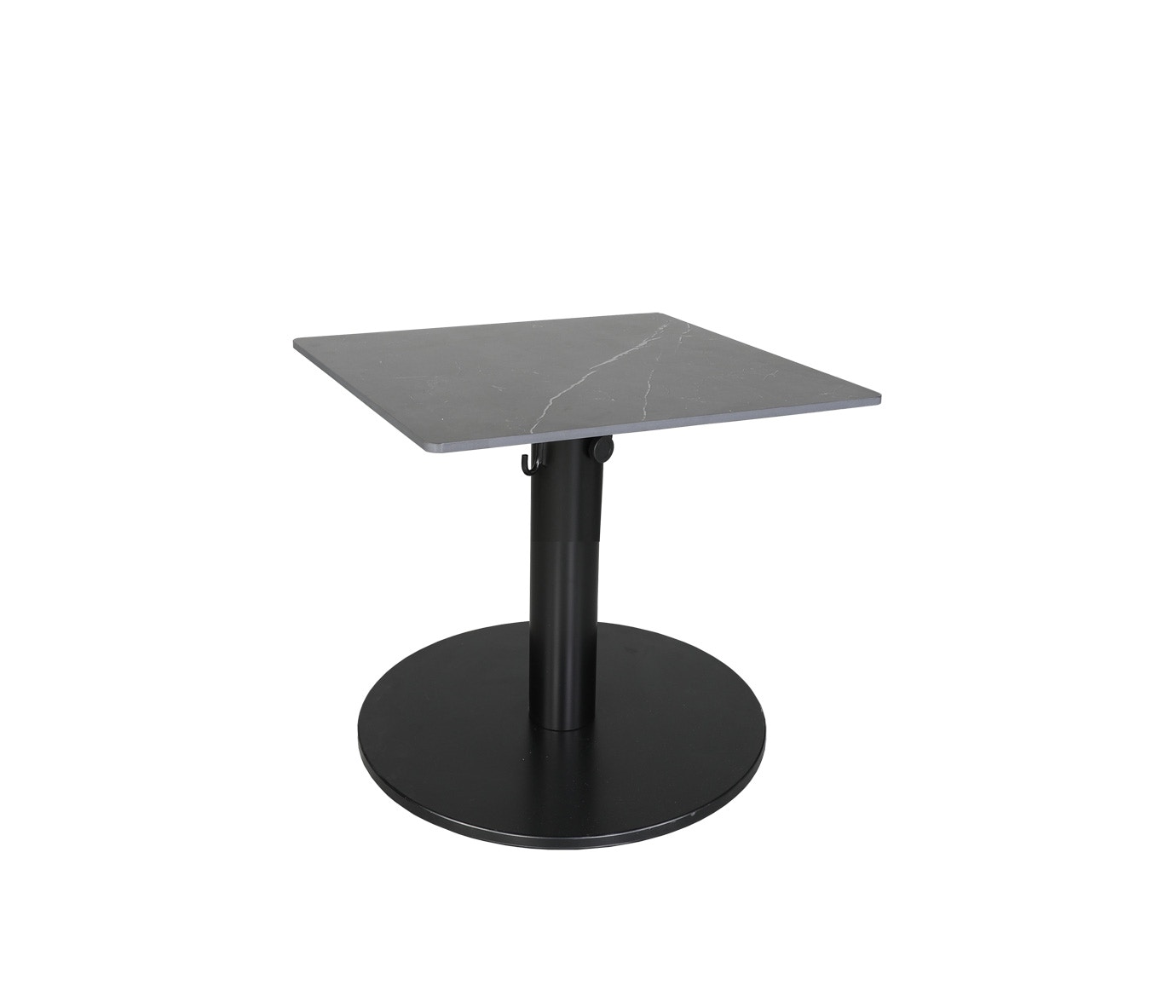 CabanaCoast Furniture Origin 24 Square Pedestal Tea Table 8515-24STE-RBBK