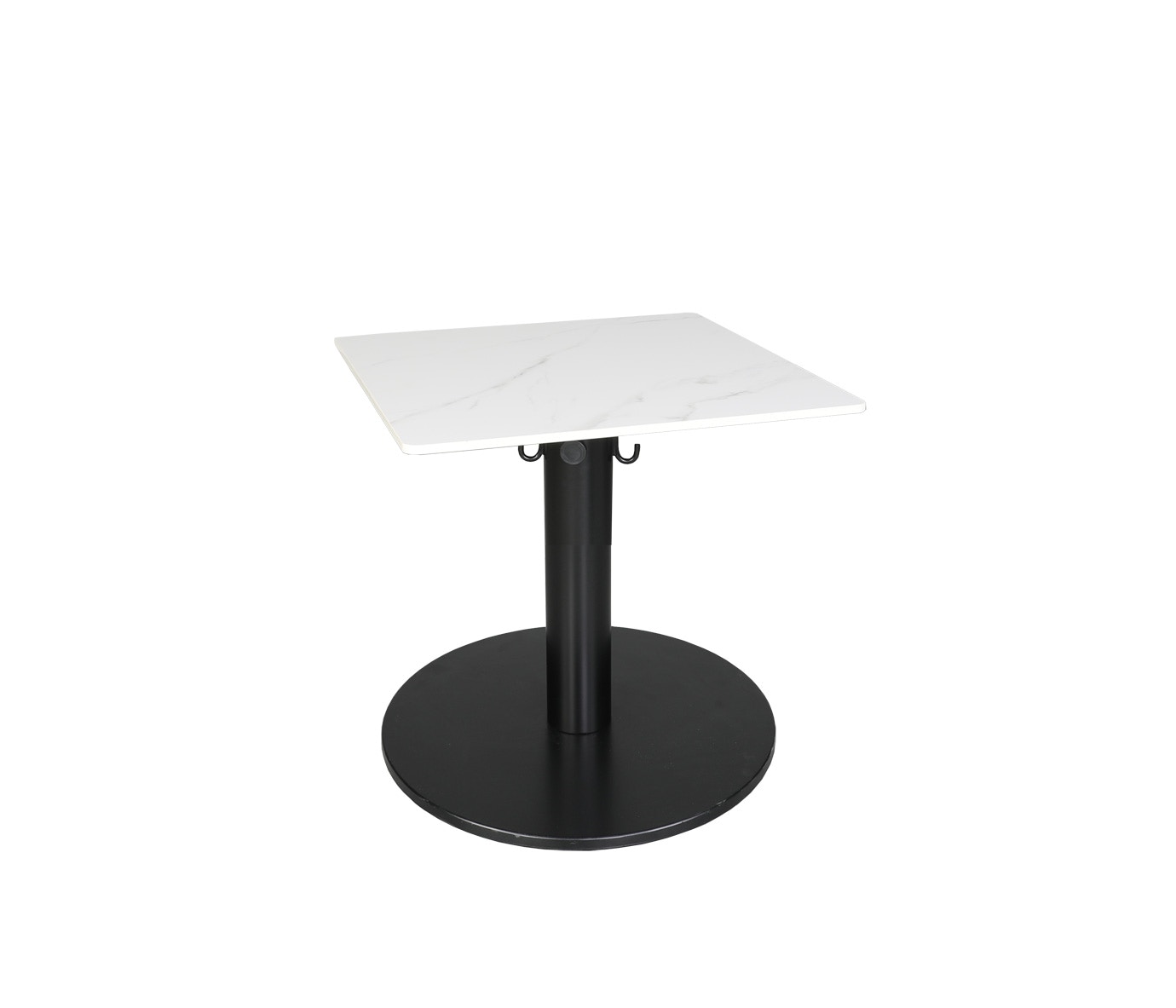CabanaCoast Furniture Origin 24 Square Pedestal Tea Table 8515-24STE-CWBK