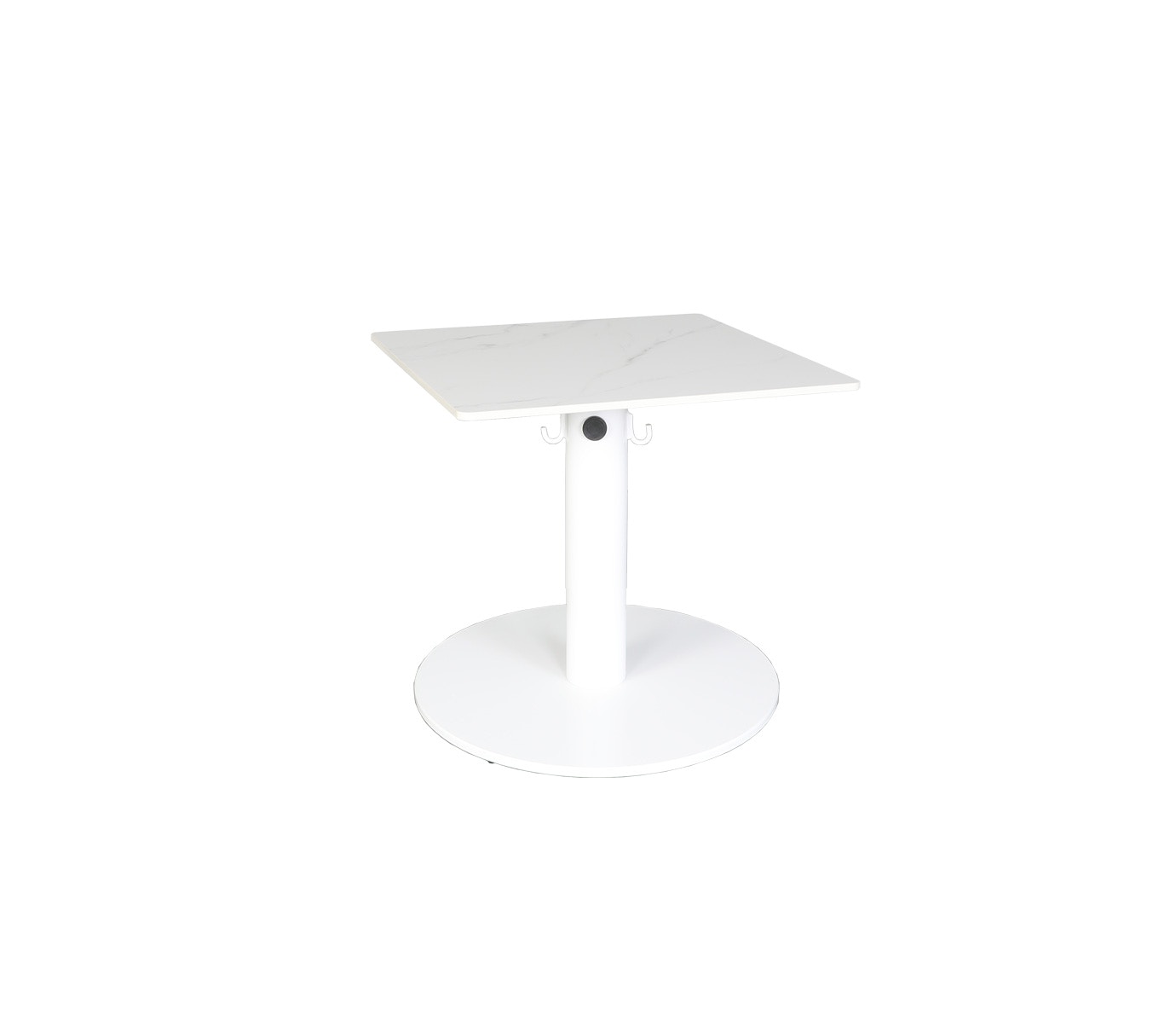 CabanaCoast Furniture Origin 24 Square Pedestal Tea Table 8515-24STE-CWWH