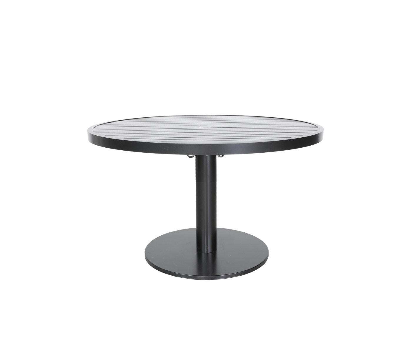 CabanaCoast Furniture Origin 42 Round Aluminum Pedestal Tea Table 8523-42TE-BK
