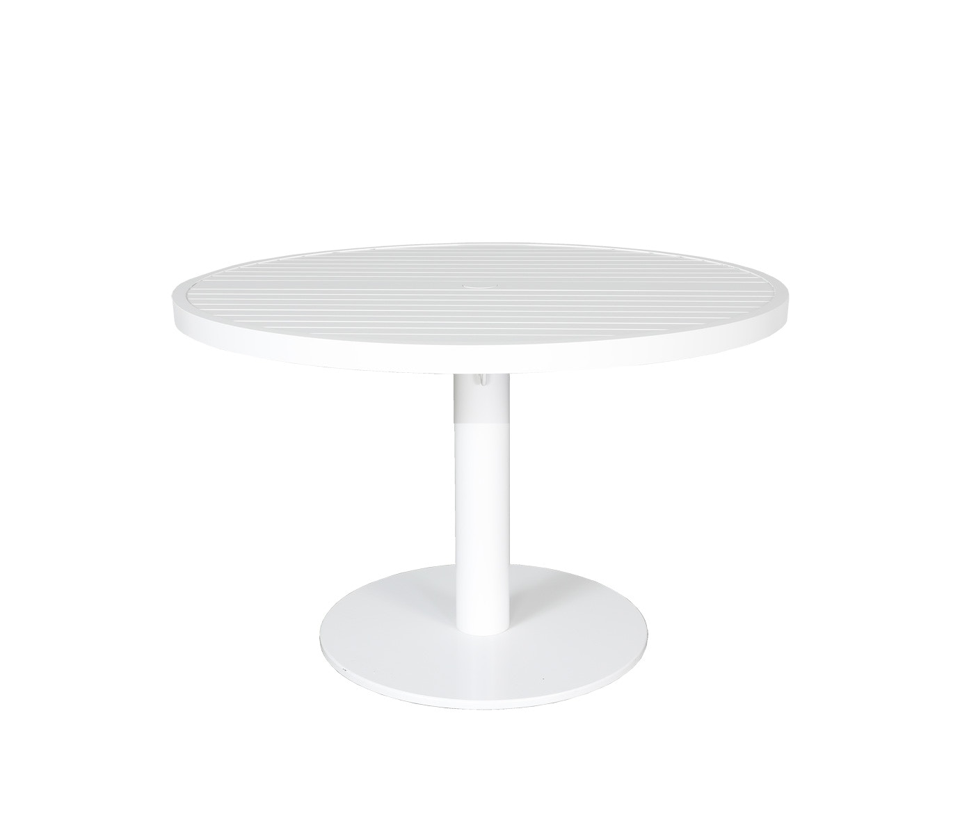 CabanaCoast Furniture Origin 42 Round Aluminum Pedestal Tea Table 8523-42TE-WH