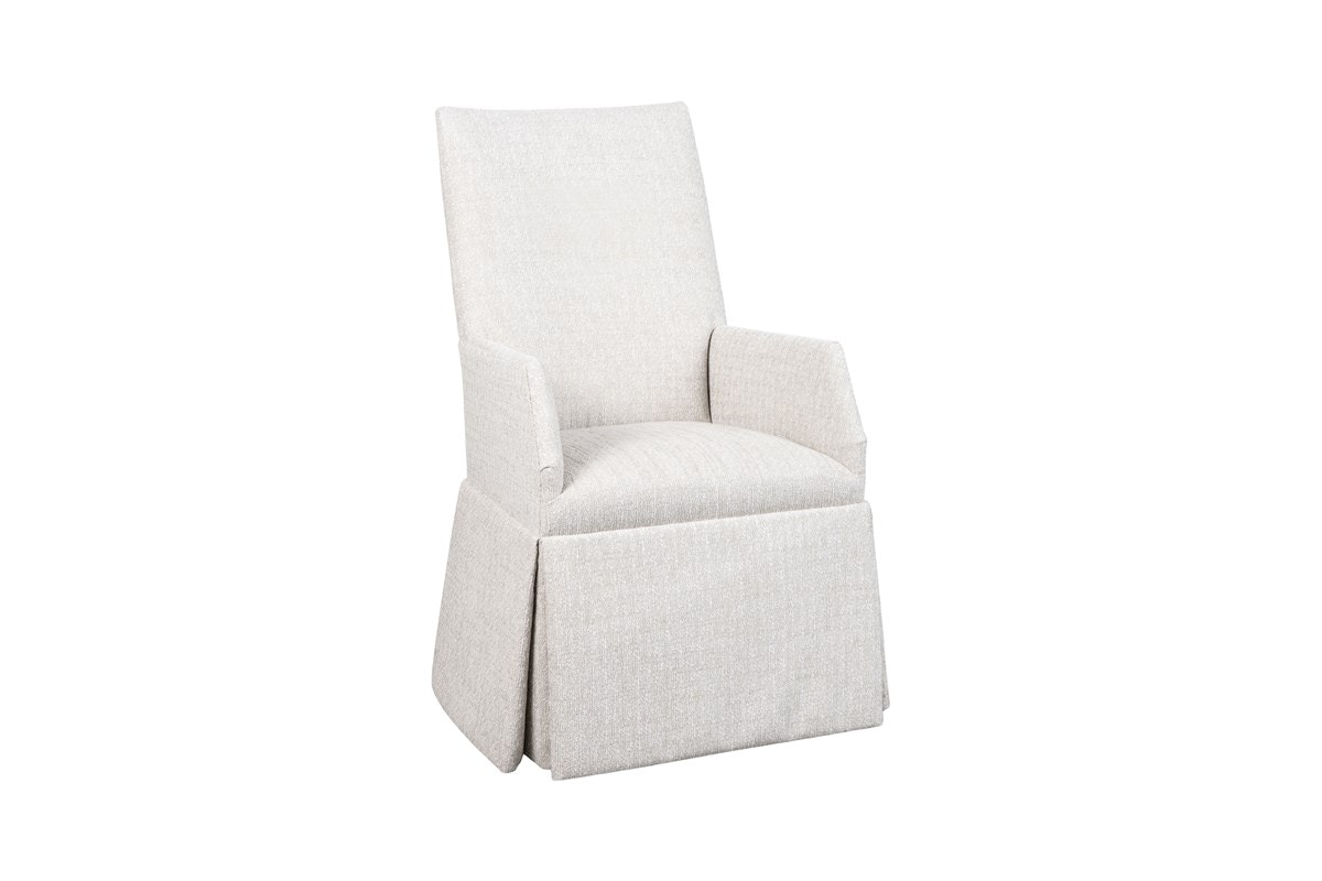 Chaddock Furniture Dario Alto Skirted Dining Arm Chair BJD25184-27SK