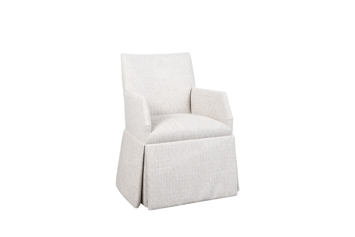Chaddock Furniture Dario Skirted Dining Arm Chair BJD22184-27SK
